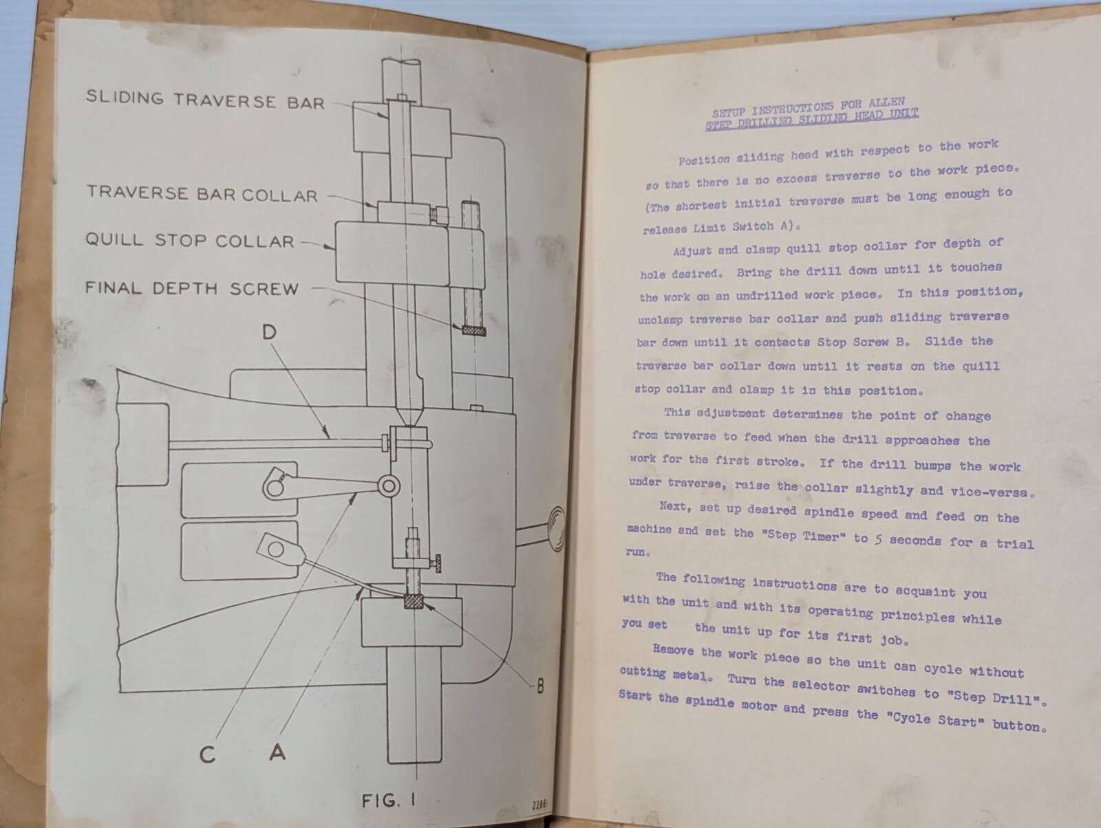 Allen Drilling&Tapping No. 2 & 2.5 Spindle Drill Press 33324 Instruction Manual