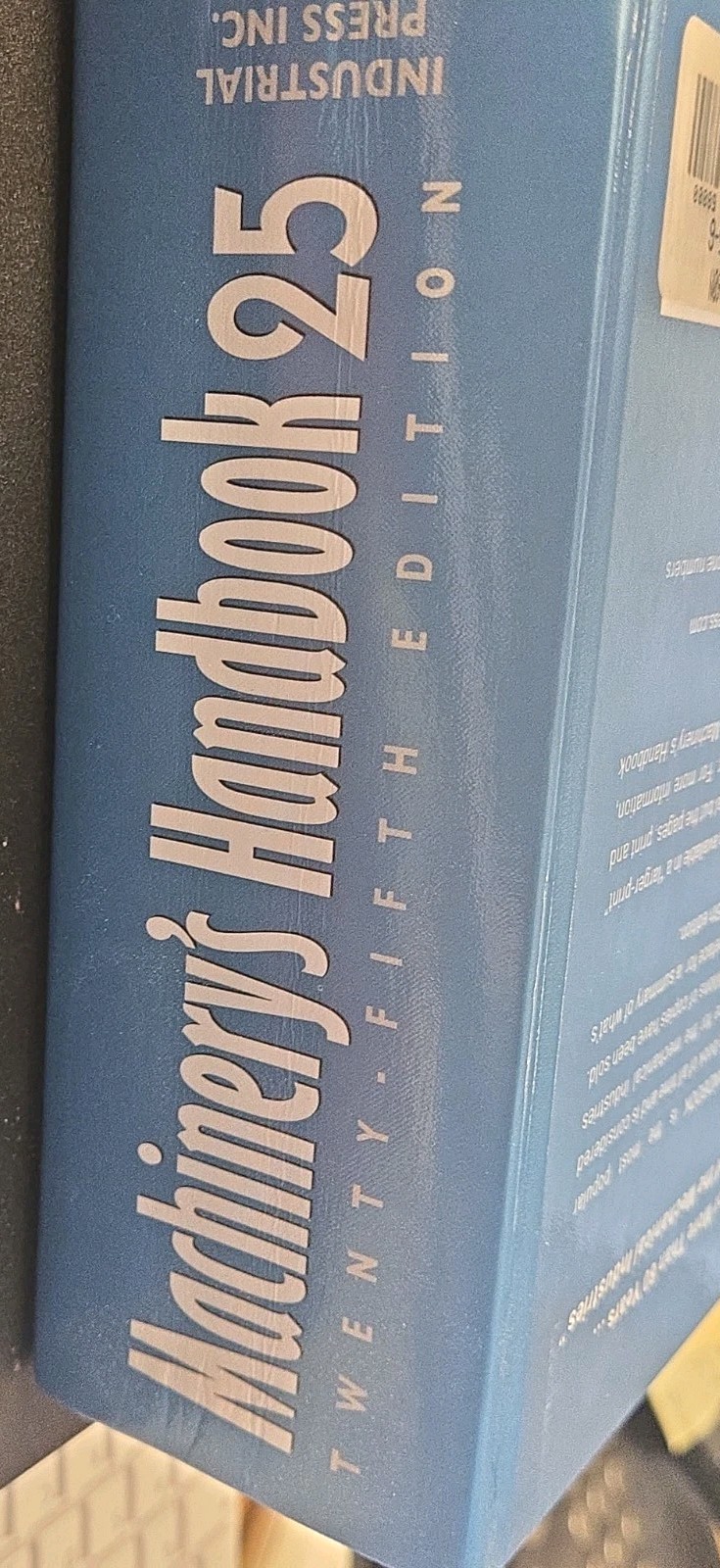 Machinery Handbook 25th Edition Good/excellent Condition Industrial Press Inc