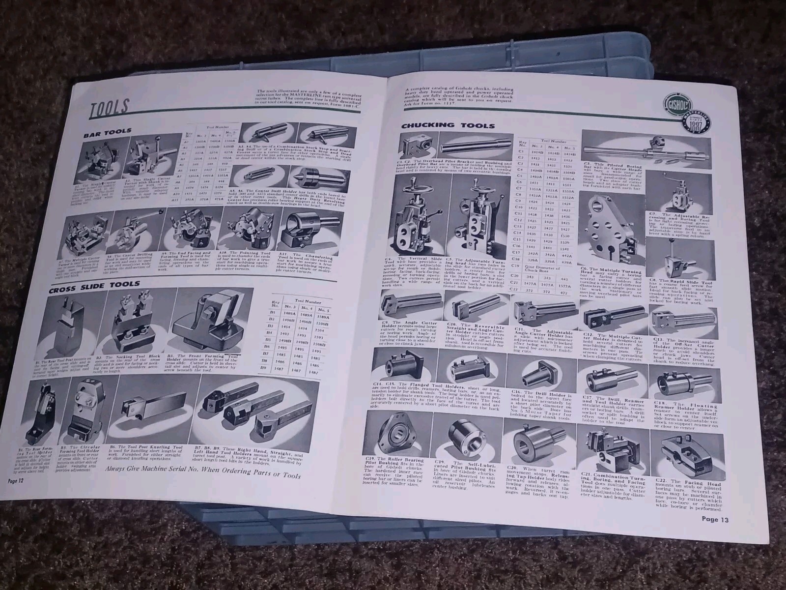 Gisholt Machine Company CATALOG BOOK Masterline Ram Type Universal Turret Lathes
