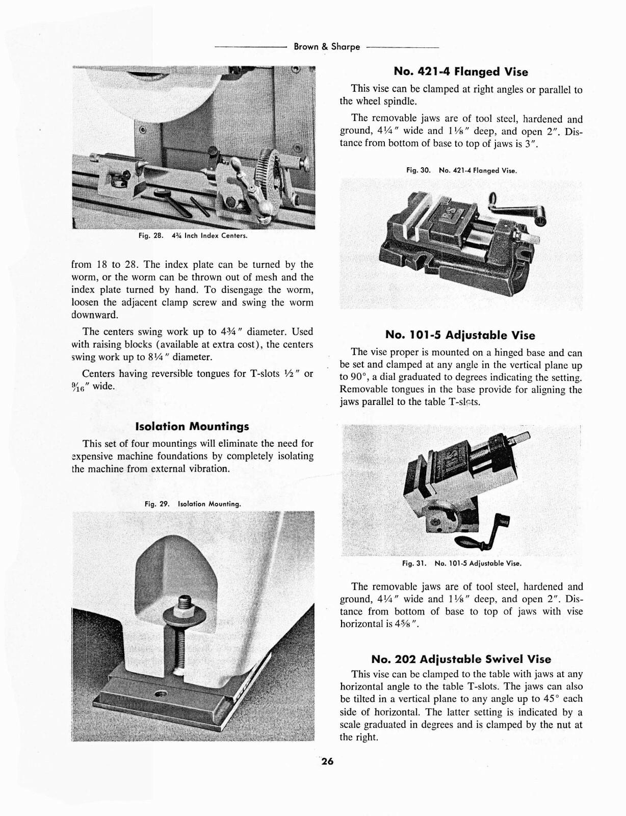 Brown & Sharpe Micromaster Surface Grinder Operation & Maintenance Manual #1803