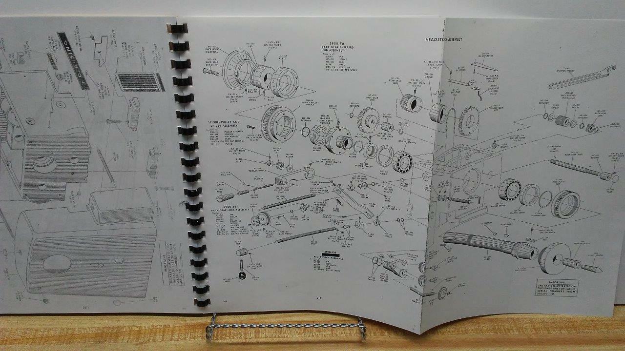 Clausing 5900 Series 12” Lathes – Operating Instruction & Parts Manual
