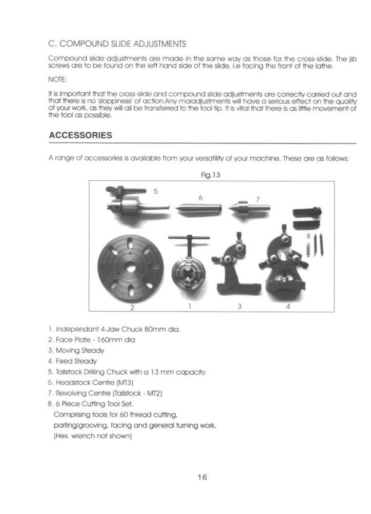 7×10″ Model Variable Speed MINI-LATHE Operator & Maintenance Manual Fits Enco