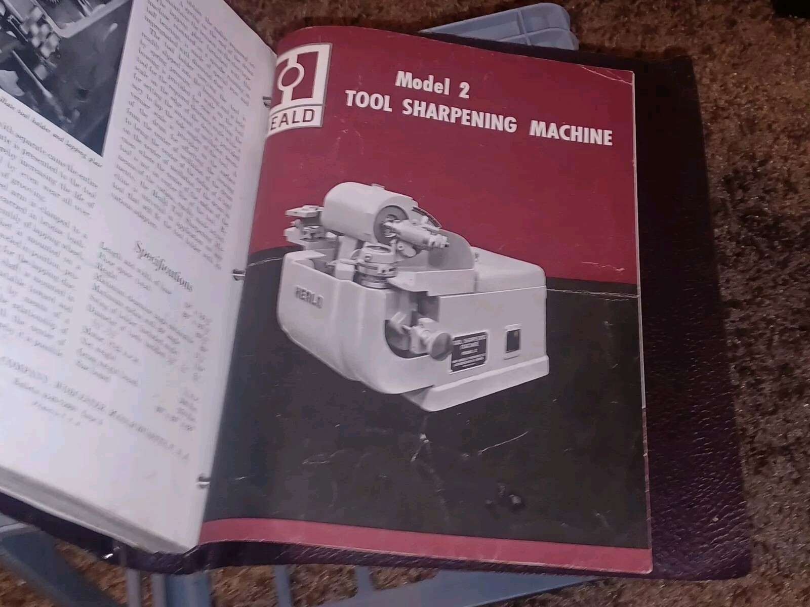 1946 HEALD COMPANY Precision GRINDING MACHINES Sales CATALOG LOT BINDER BOOK