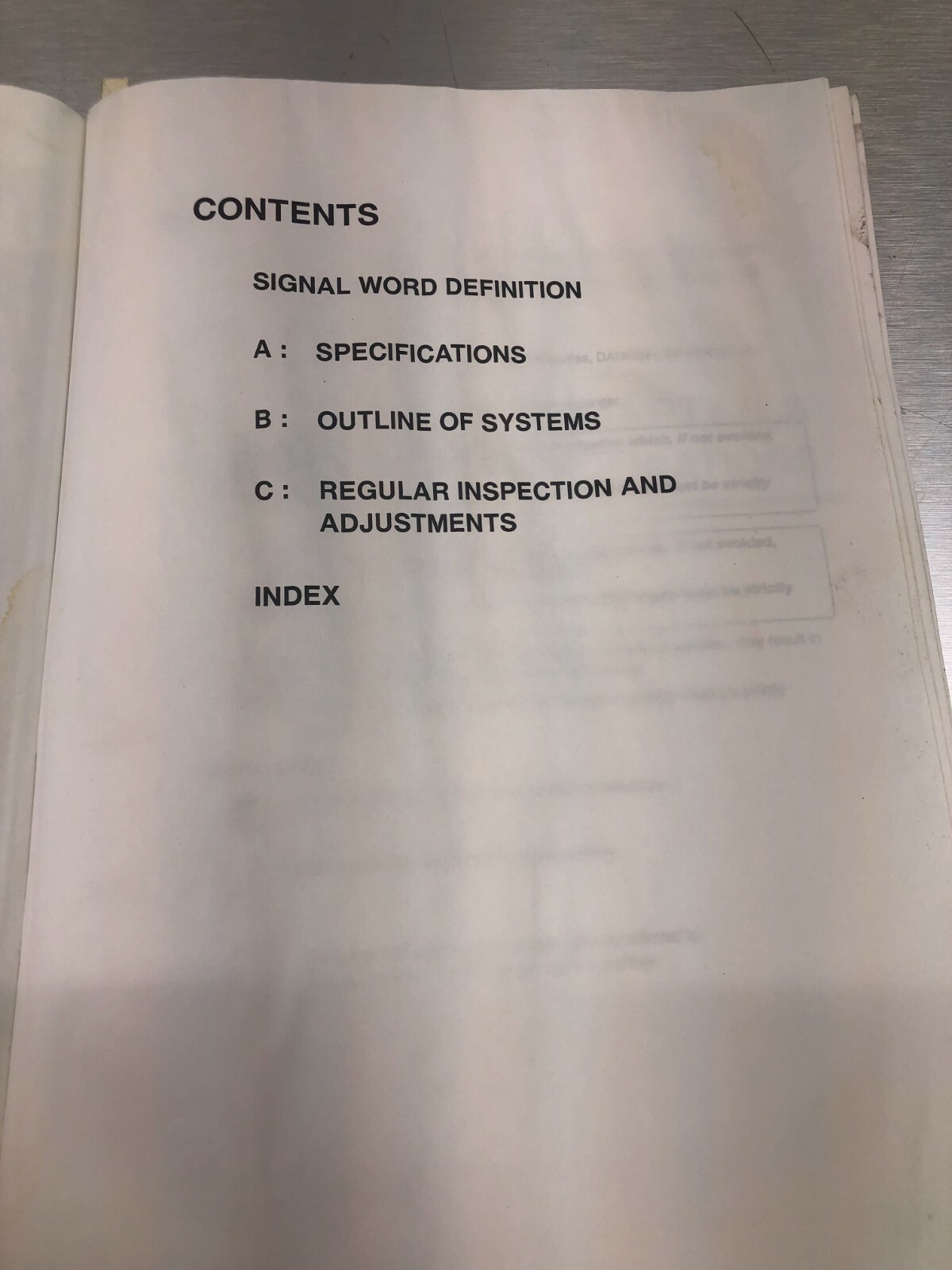 Mori Seiki Maintenance Information Manual – F-M1, MSC-521 – MM-FM1-A0E
