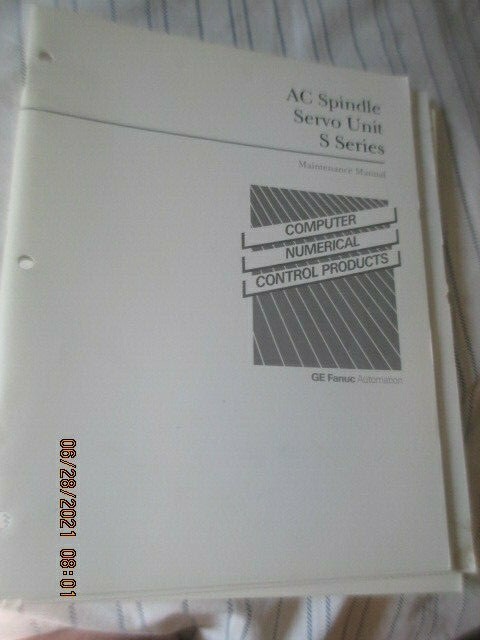 GE FANUC Automation AC Spindle Systems S Series Servo Unit Operator’s Manual Lot