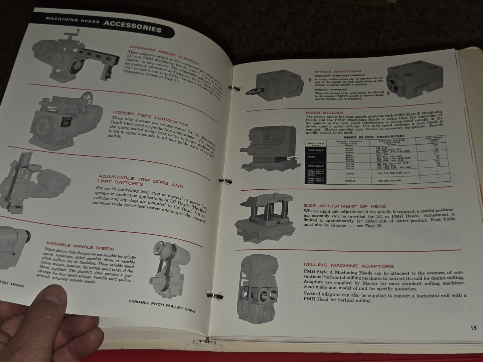 MASTER MACHINE TOOLS CO SLIDES & HEADS Promo Sales Binder Catalog Book MACHINIST