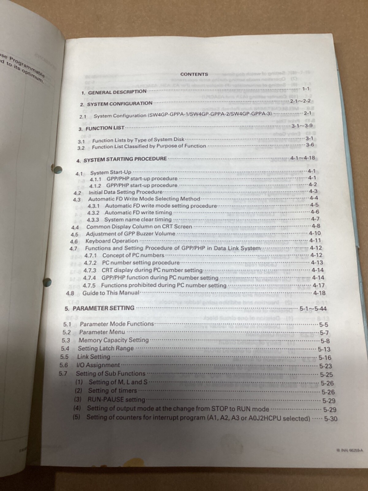 Mitsubishi Melsec-A Type A6GPP/A6PHP Operating Manual #128G24PR7
