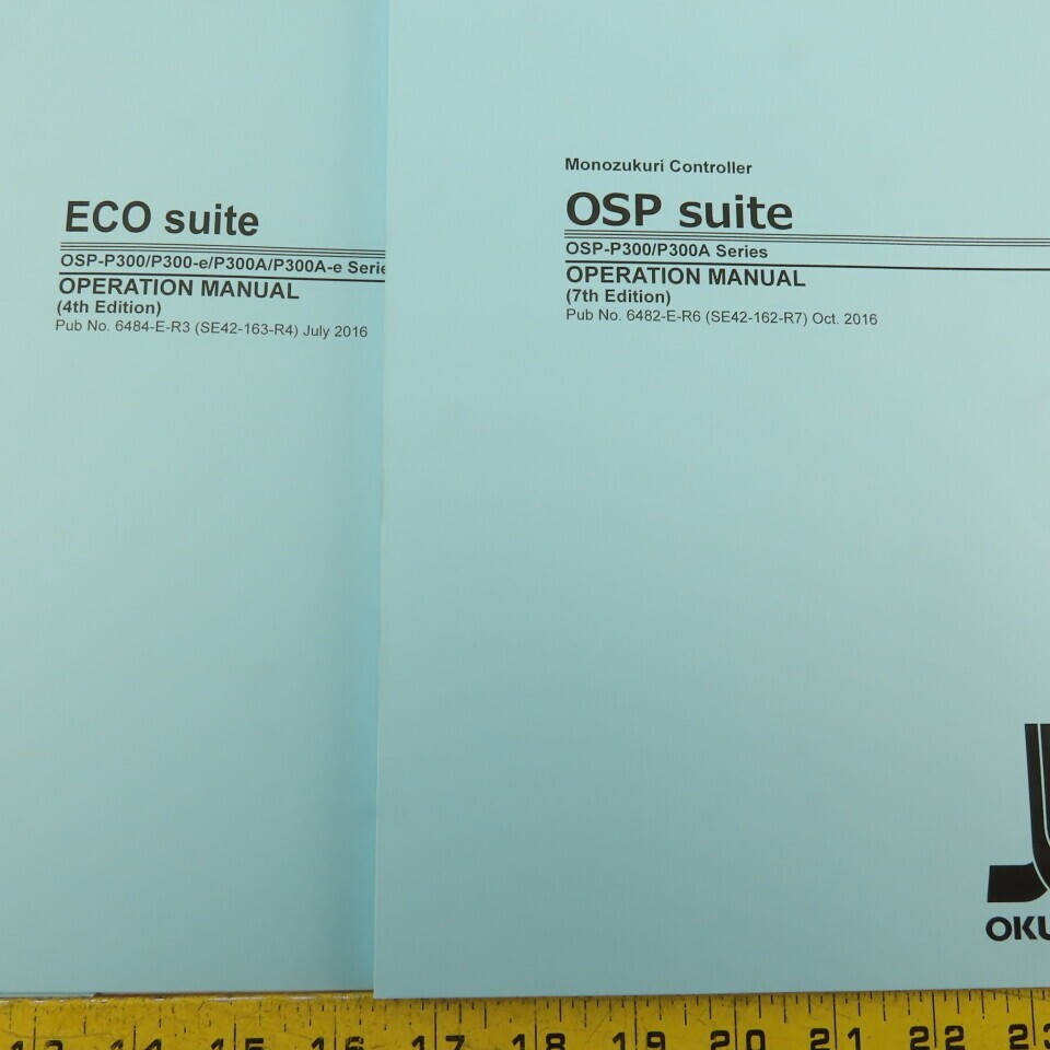 Okuma Genos L Series L3000-e Maintenance Operations Catalog Manual Bundle