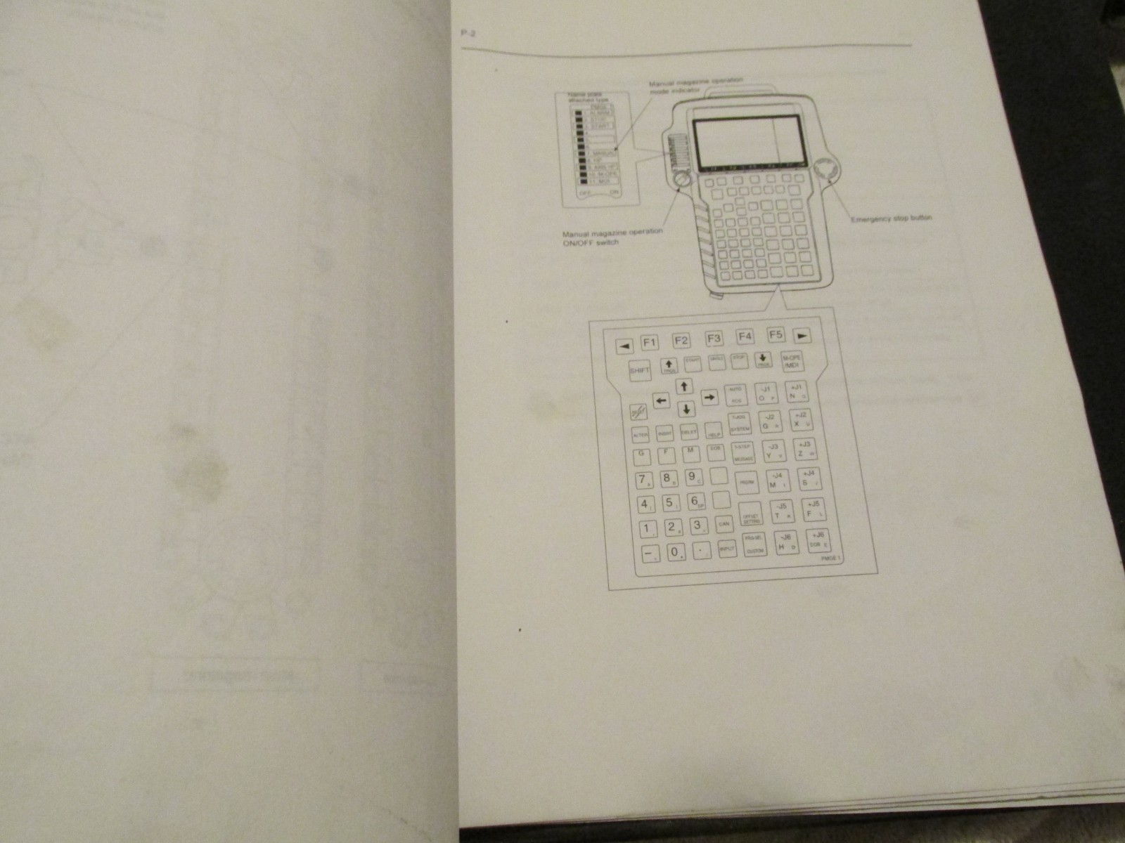 Mori Seiki NH4000 MSG-501 502 CNC Magazine Handy Console Panel Operation Manual
