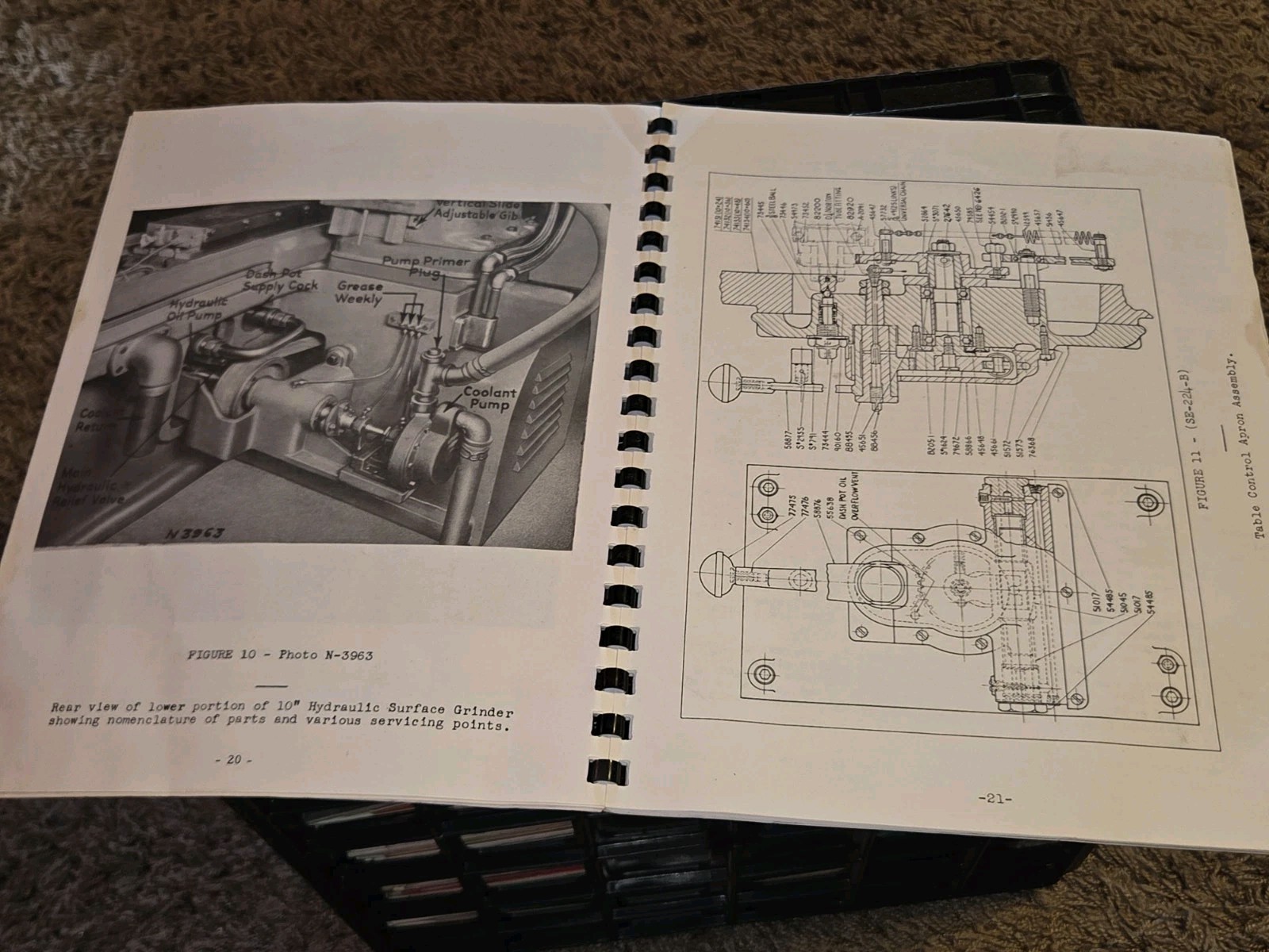 NORTON INSTRUCTION OPERATOR PART MANUAL Hydra SURFACE GRINDER 10″ Warner Swasey