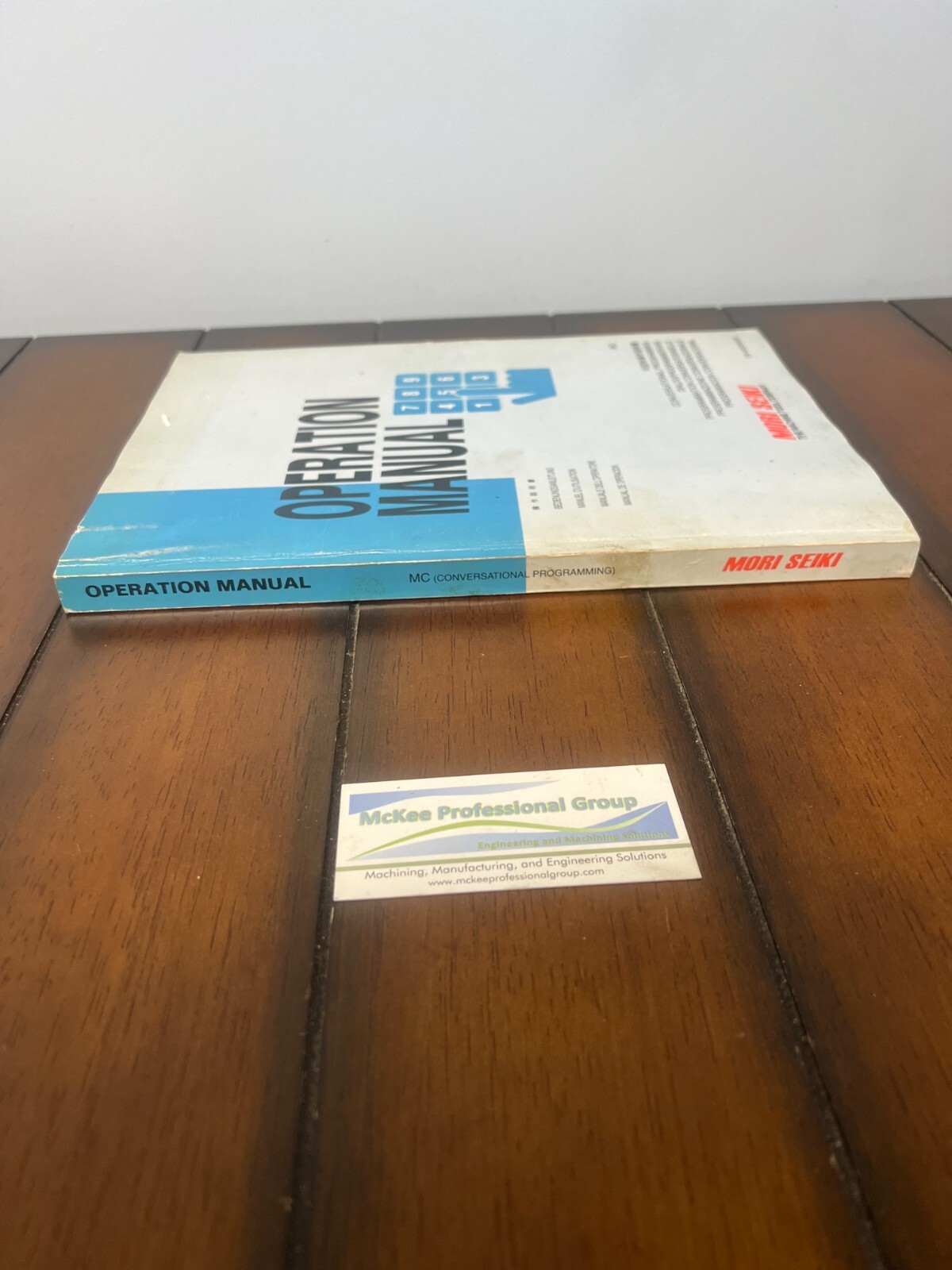 Mori Seiki CM-MCMSG803 Operation Manual