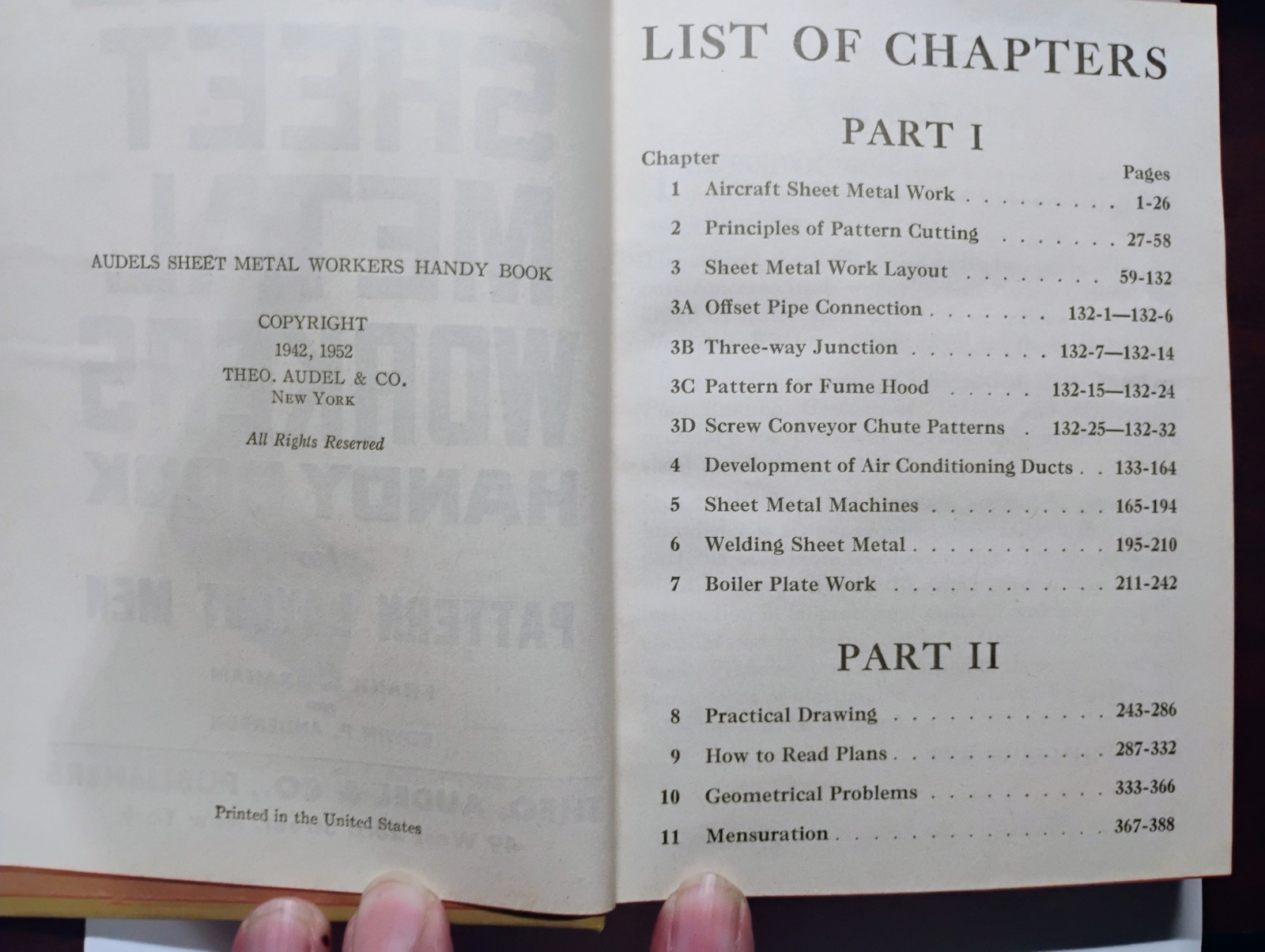 Vintage Hardback Audels Sheet Metal Workers Handy Book Reprint 1942 1952 VGC