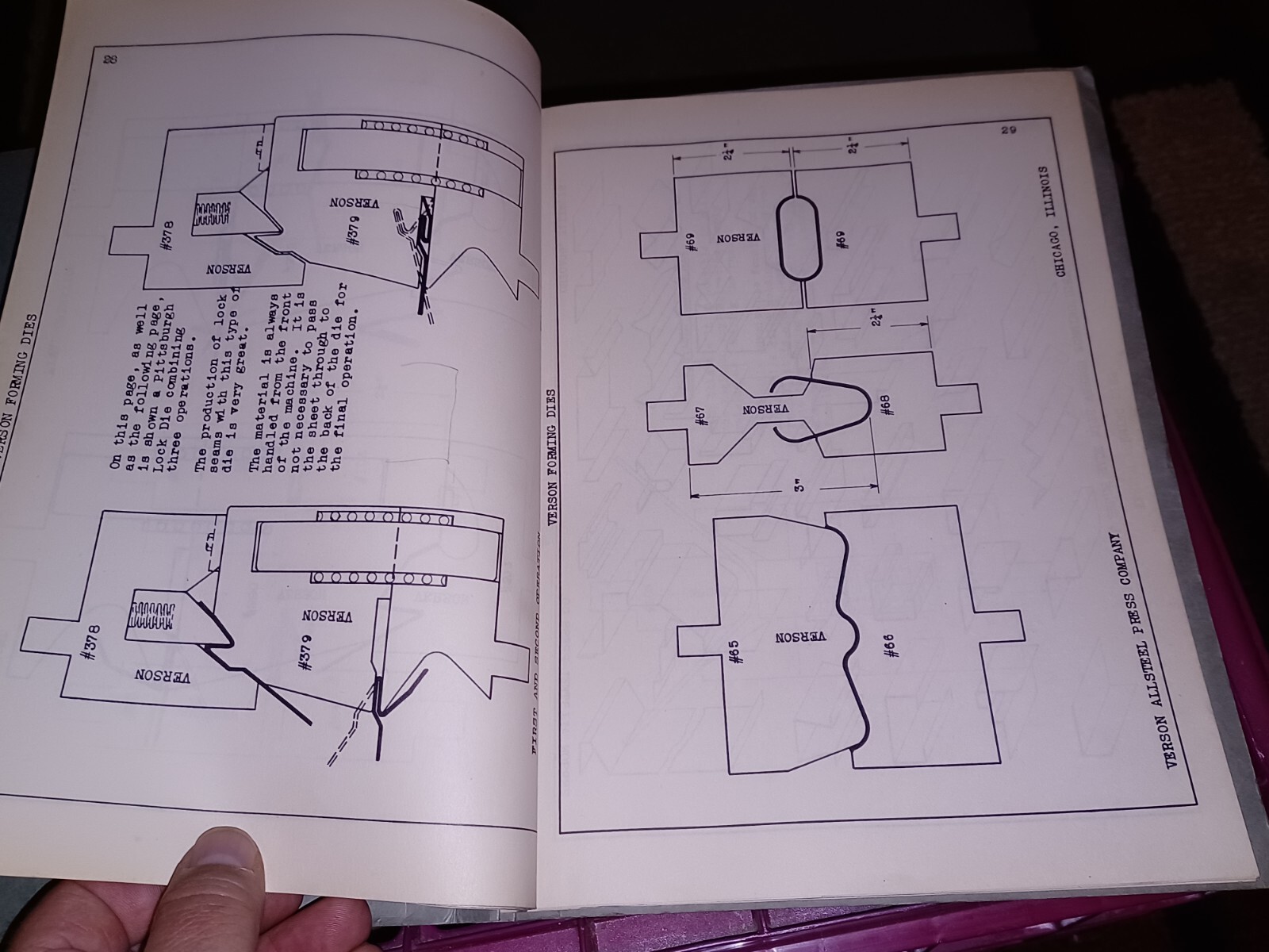 Verson allsteel Press Company Forming Dies Brakes Punching Attachments – CATALOG