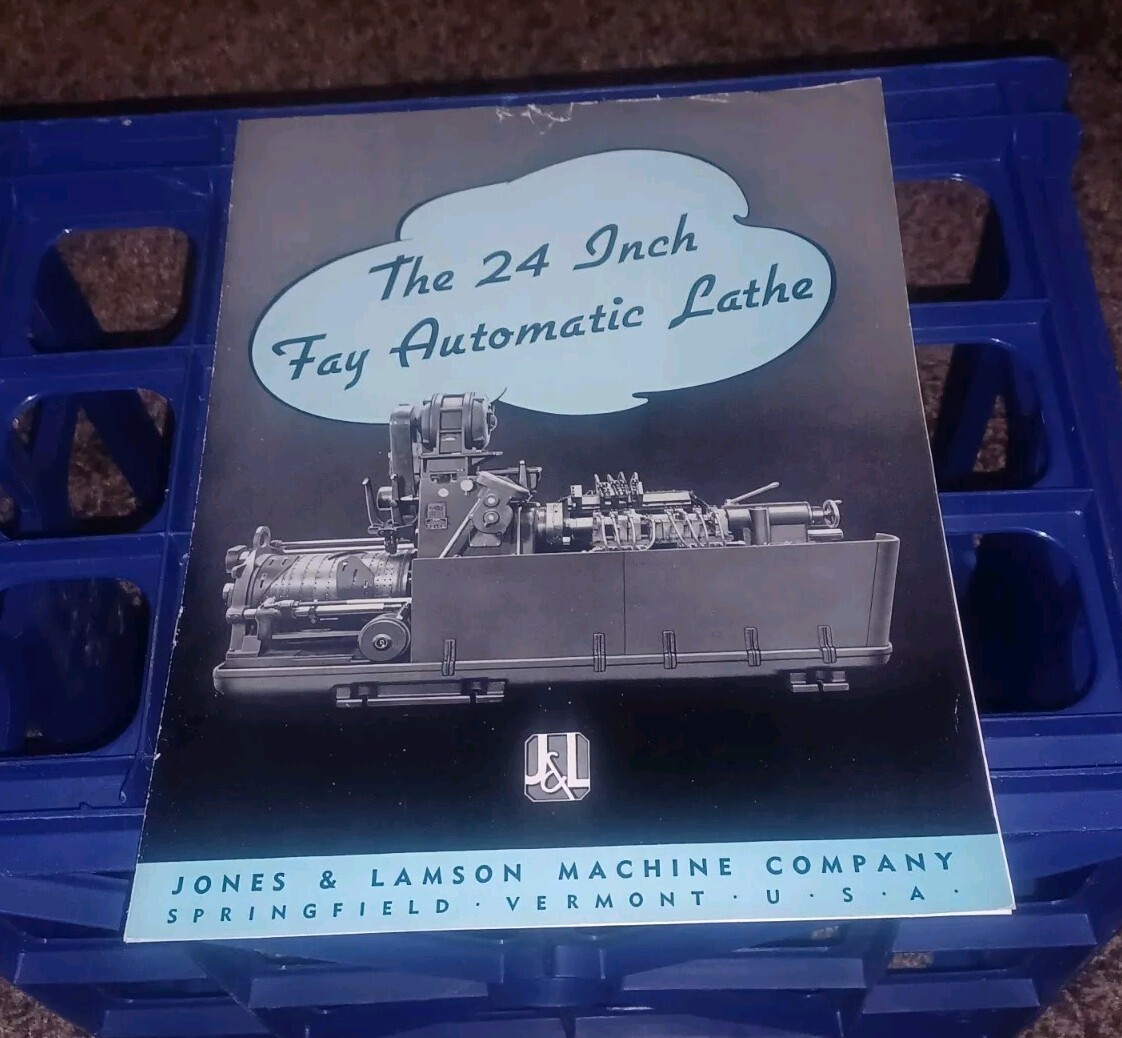 Jones & Lamson Machine Co. 24″ Fay Automatic Lathe Catalog Book MACHINIST TOOL !