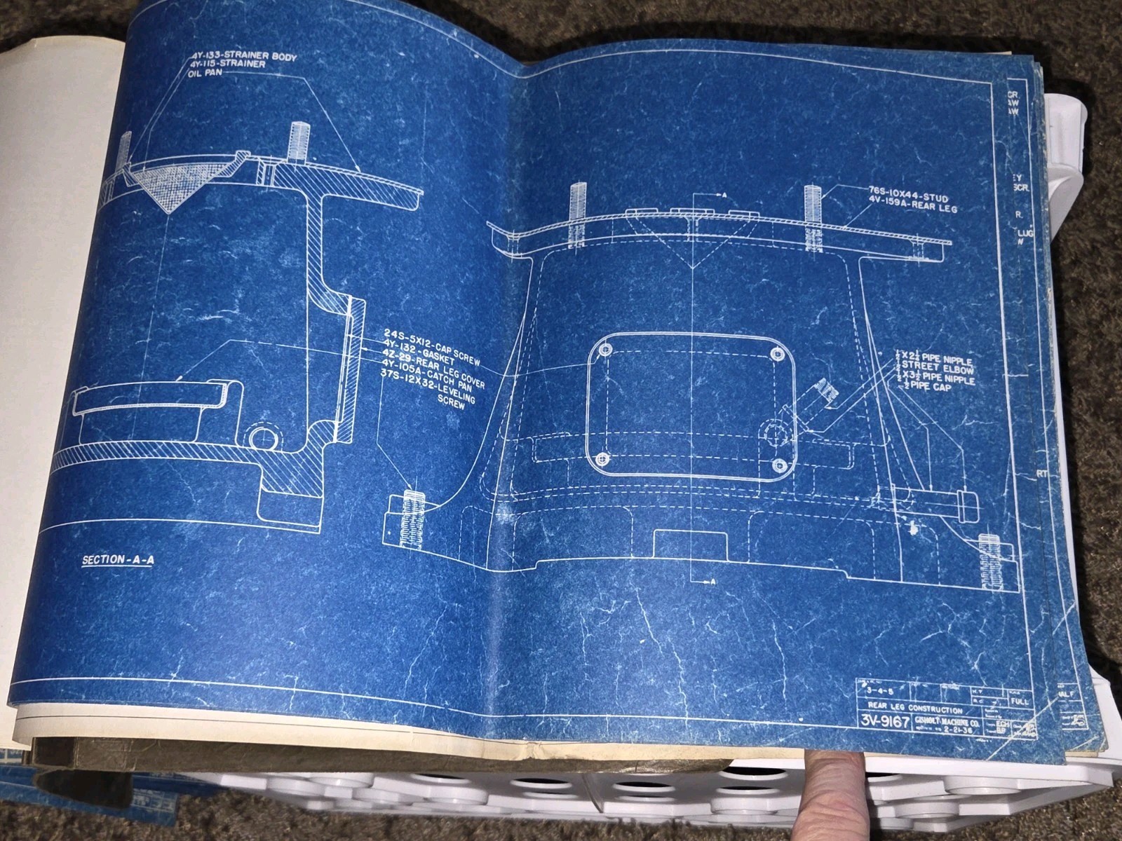Gisholt Machine Company Blue Prints Book UNIVERSAL TURRET LATHE #5 Original VTG