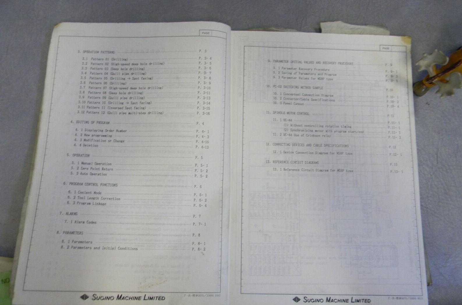 Sugino Selfeeder Mechatric MSBP Manual No. US9431