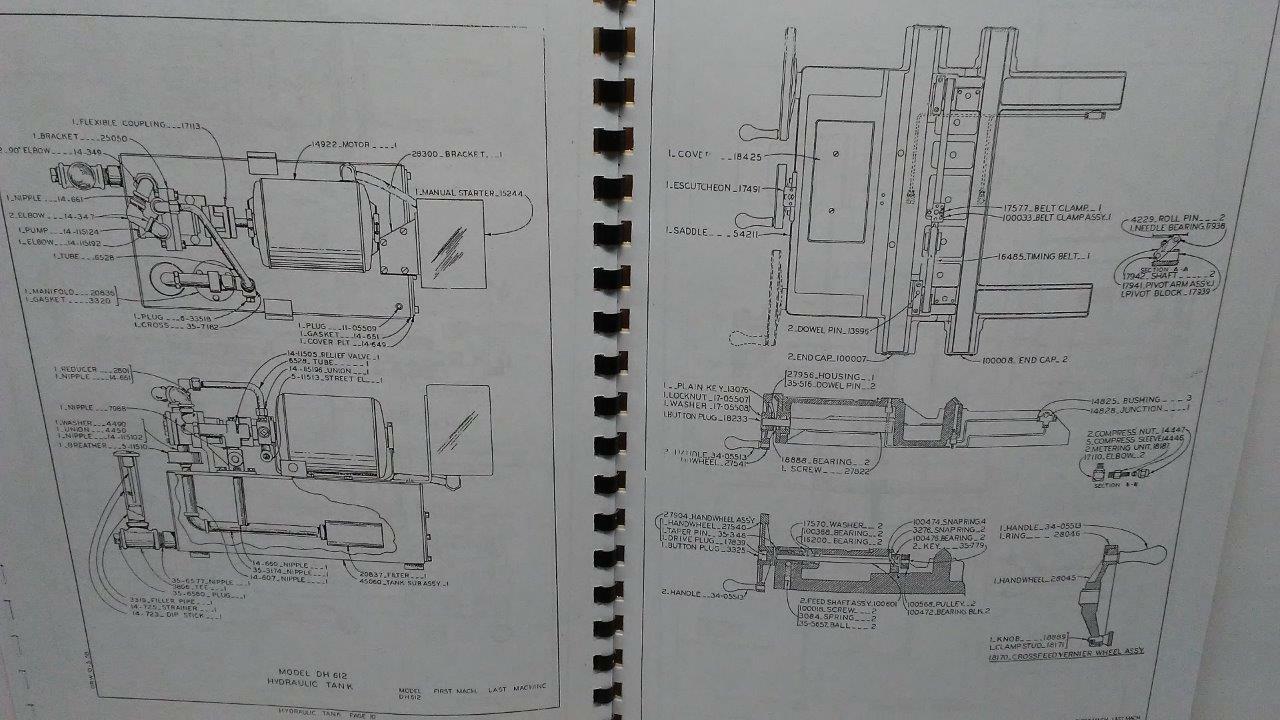 DoAll DH-612 Surface Grinder Instruction & Parts Manual