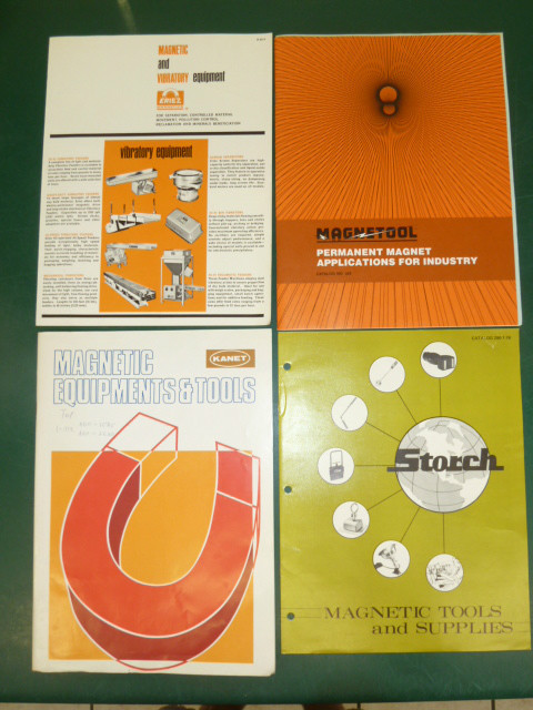 LOT! STORCH, KANET, ERIEZ, SALES BROCHURE / CATALOGS, MAGNETIC TOOLS, EQUIPMENT