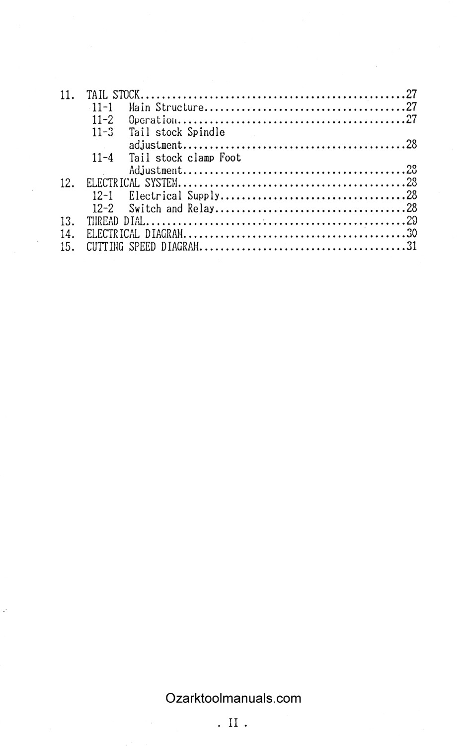 Victor 1630B 1640B Metal Lathe Owners Service Parts Manual 1519