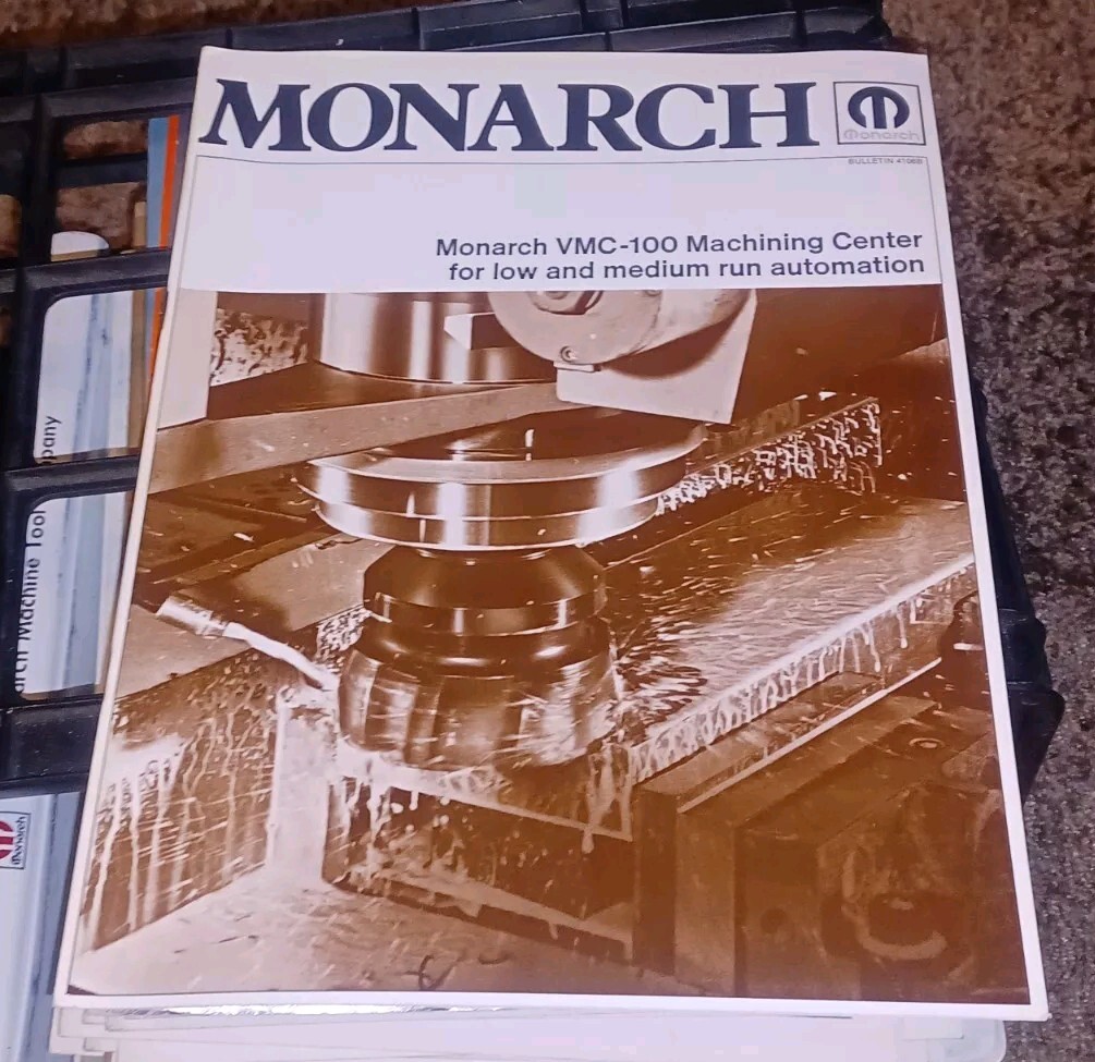 Monarch Machine Tool Co Catalog Bulletin VMC-100 MACHINING CENTER Automation VTG