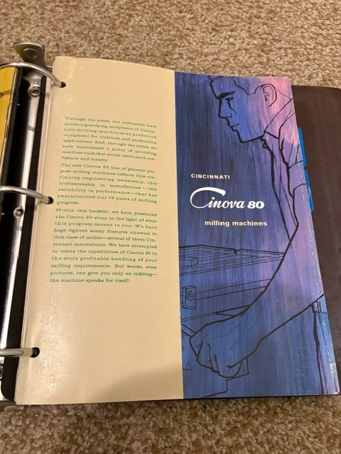 Vintage Cincinnati Milling Milacron Machine Company Salesman Binder Catalog