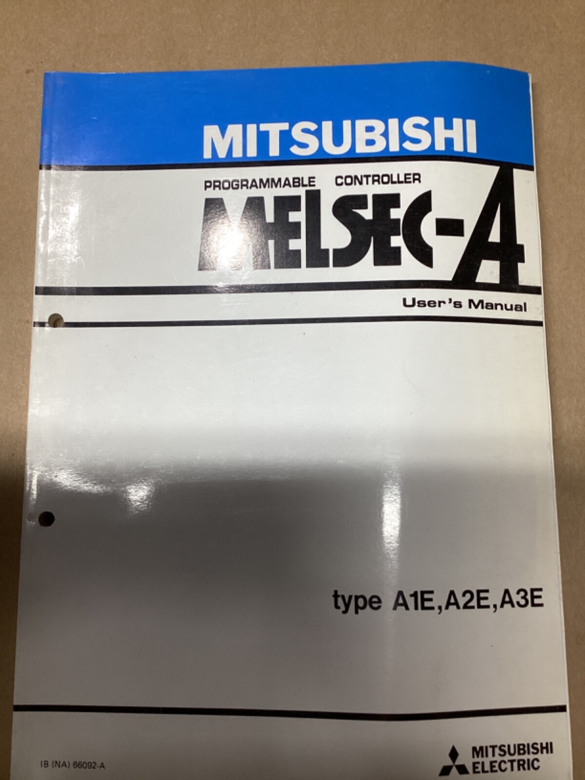 Mitsubishi Melsec-A Programmable Controller USERS MANUAL(A1E,A2E,A3E) #134G24PR7