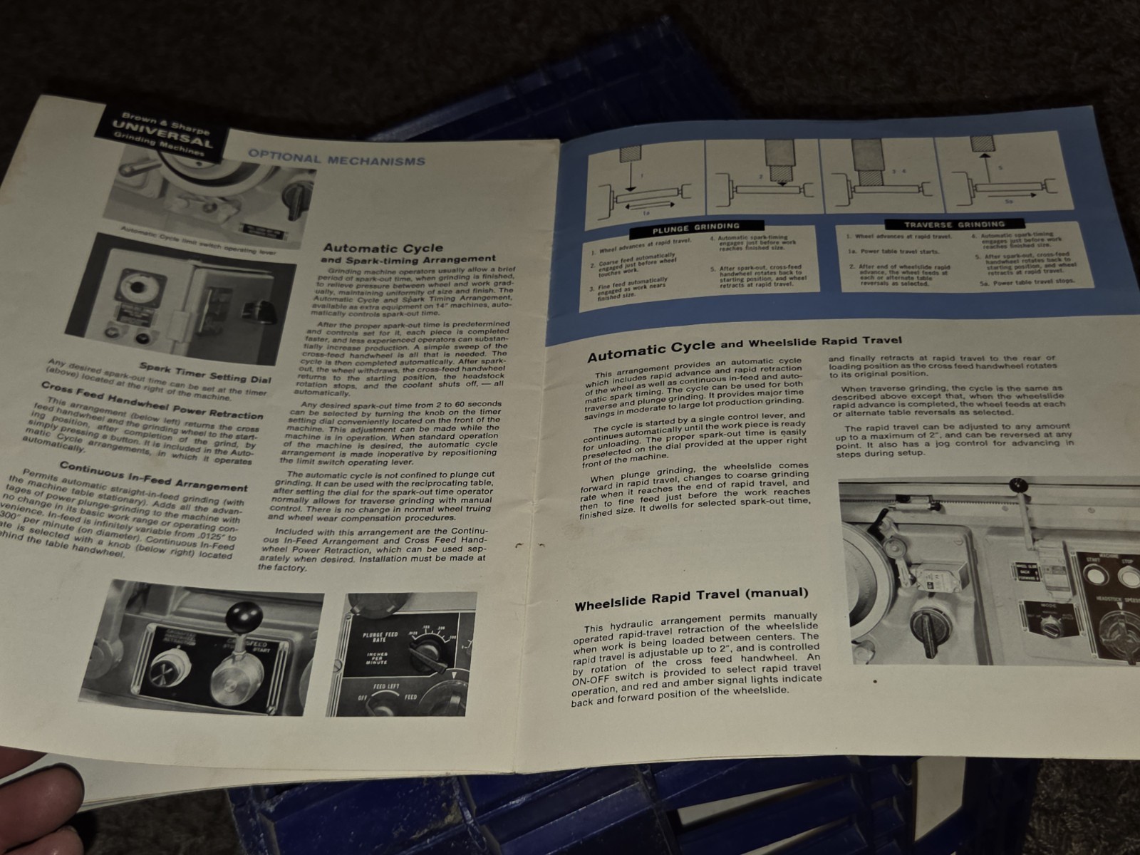 Brown And Sharpe Universal Grinding Machines 1020 1460u Sales Catalog Book VTG