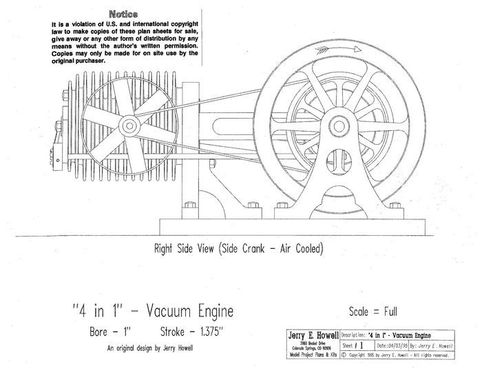 4-In-1 Vacuum Engine Plans