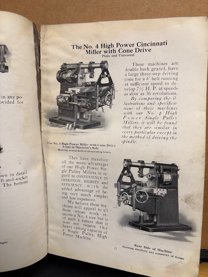 Vtg Cincinnati Milling Machine Co Catalog 1911 Cutter Grinders Tools Millers