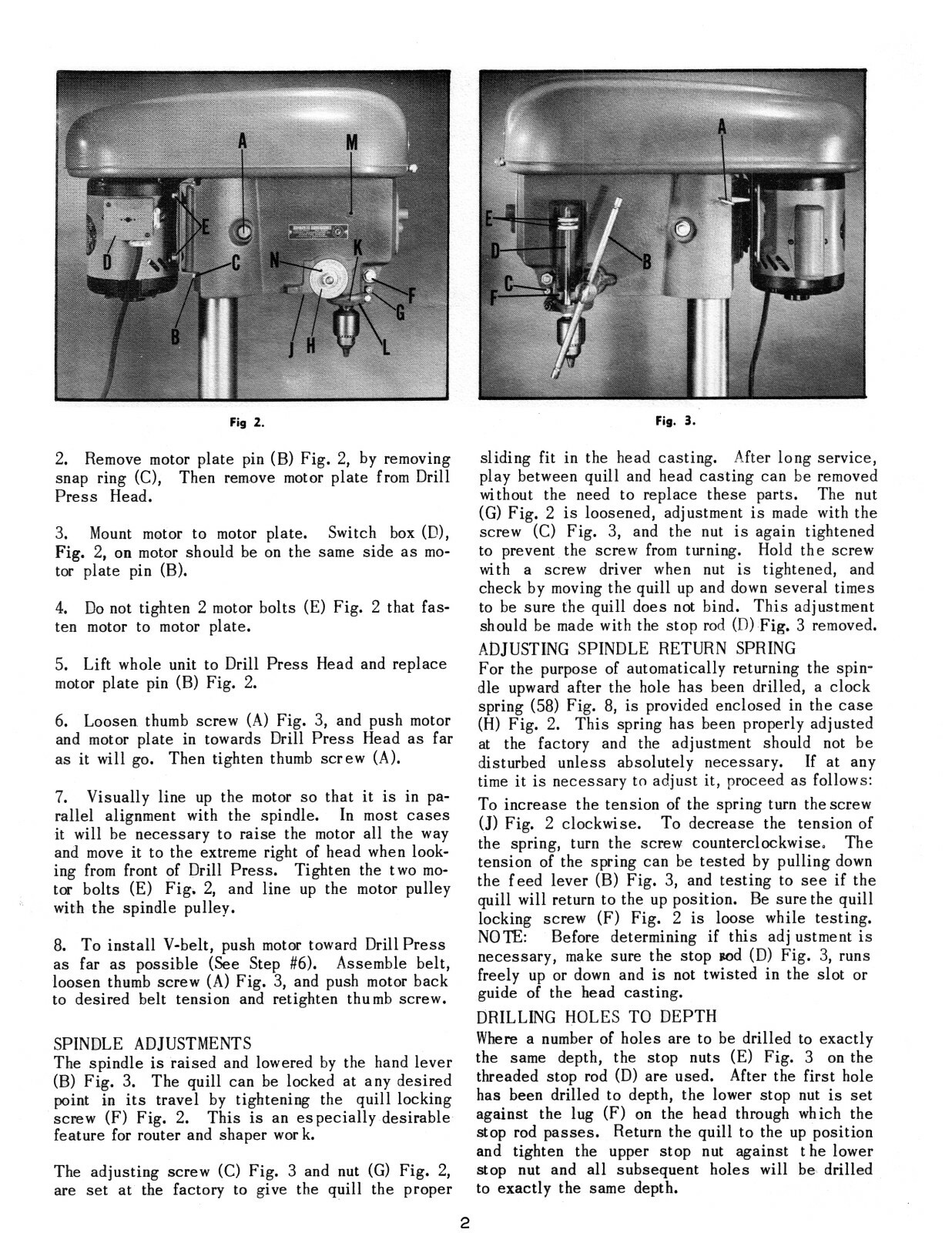 Rockwell Delta 15″ Utility Drill Press Instruction & Parts List Manual #1918
