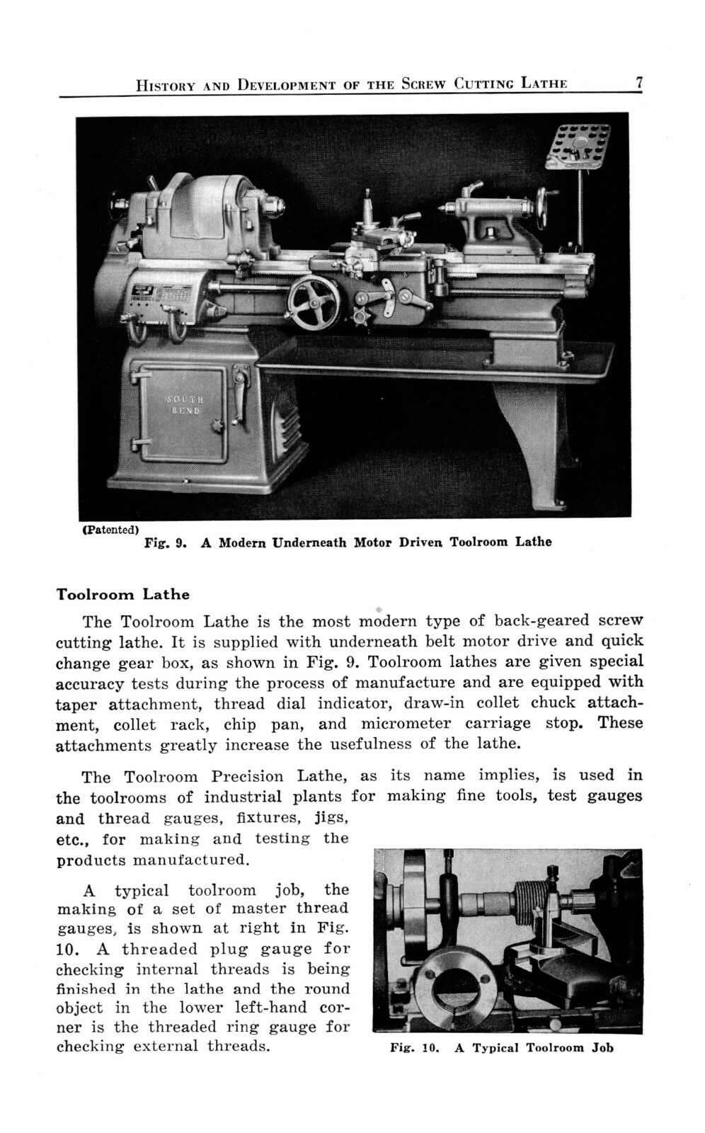 Southbend 10″, 13″, 14-1/2″ 16″ & 16-24″ Lathe Operation & Parts Manual #1888