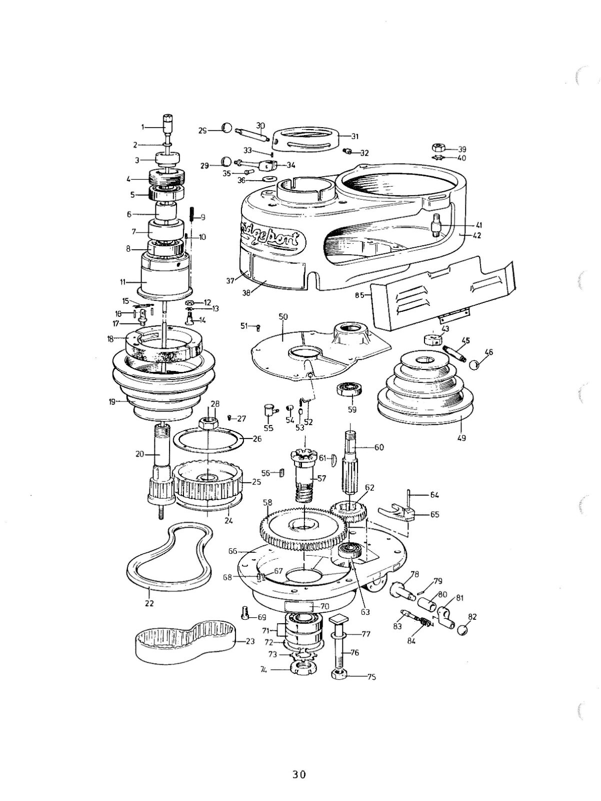 Operator & Maintenance Manual Fits Bridgeport Series 1 Milling Machines – Print