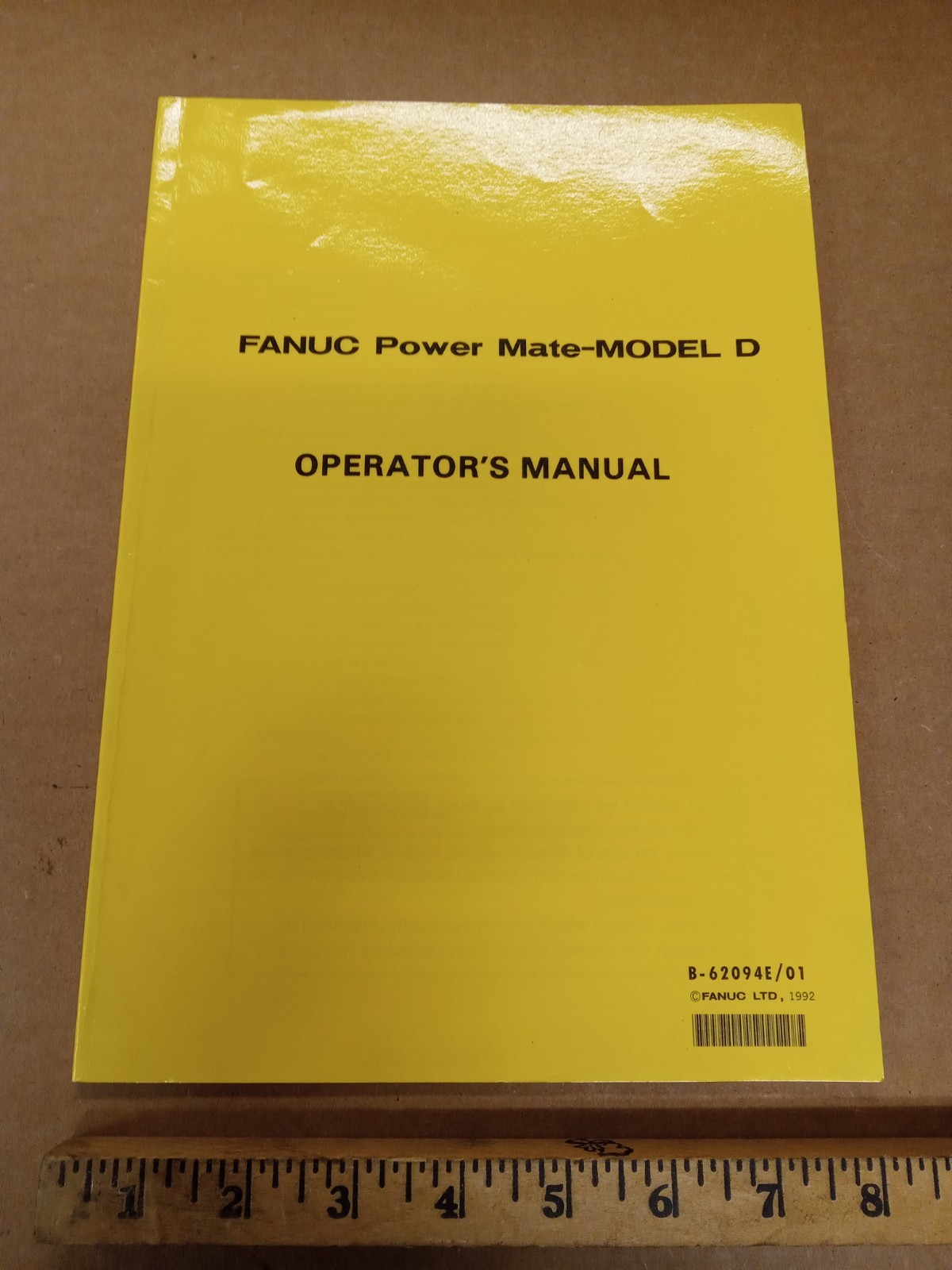 FANUC Power Mate-Model D Operators Manual B62094E/01