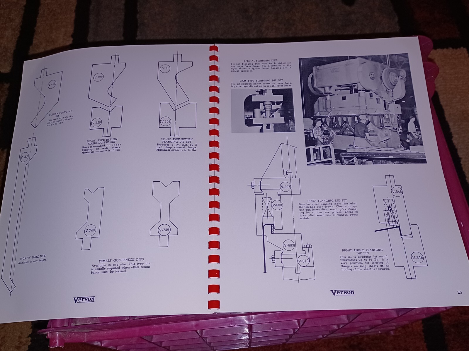 Verson allsteel Press Company Die Manual CATALOG DM-53 Brakes Punching Attachmen