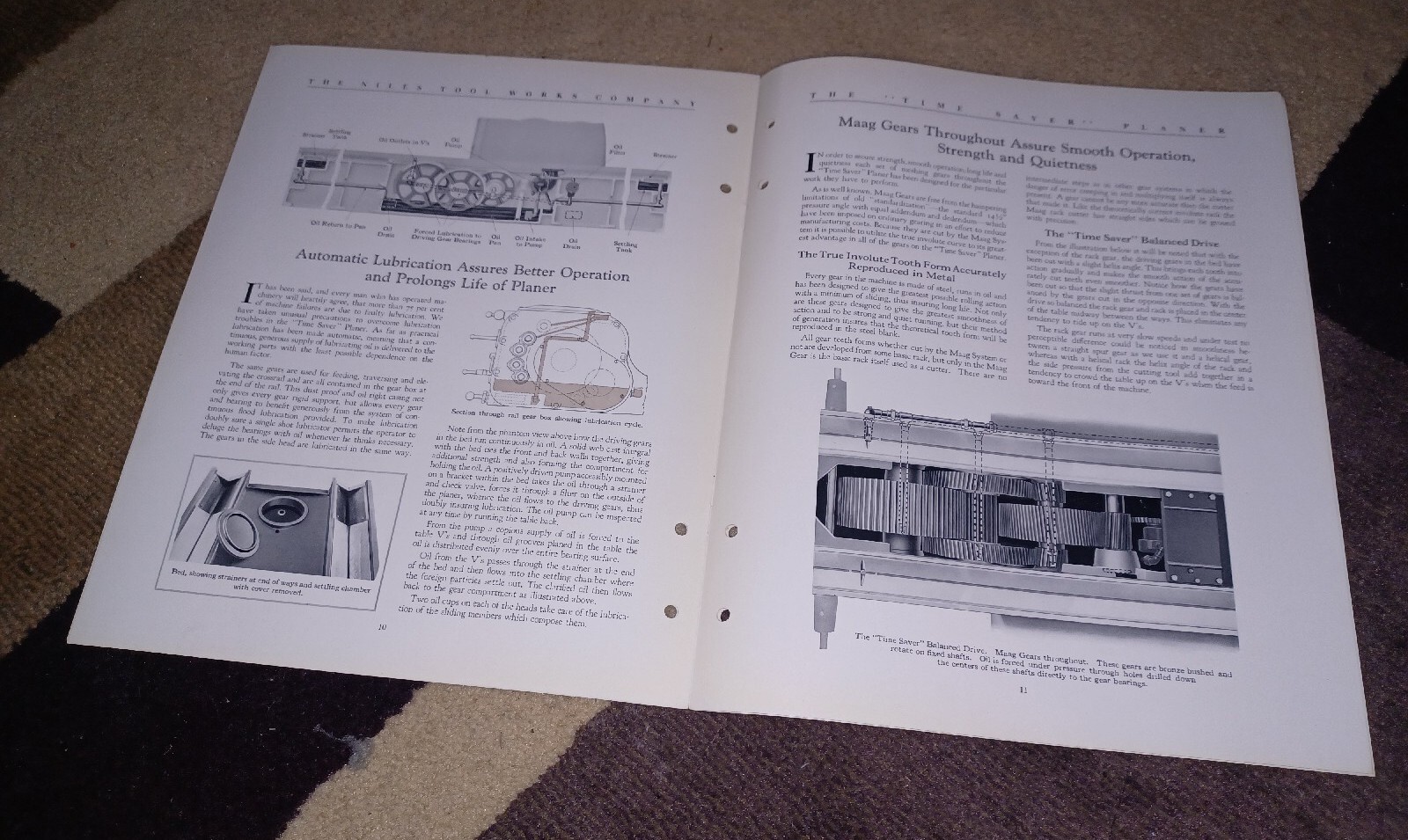 NILES TOOL WORKS TIME SAVER PLANERS GENERAL MACHINERY HAMILTON OHIO BOOK BOOKLET