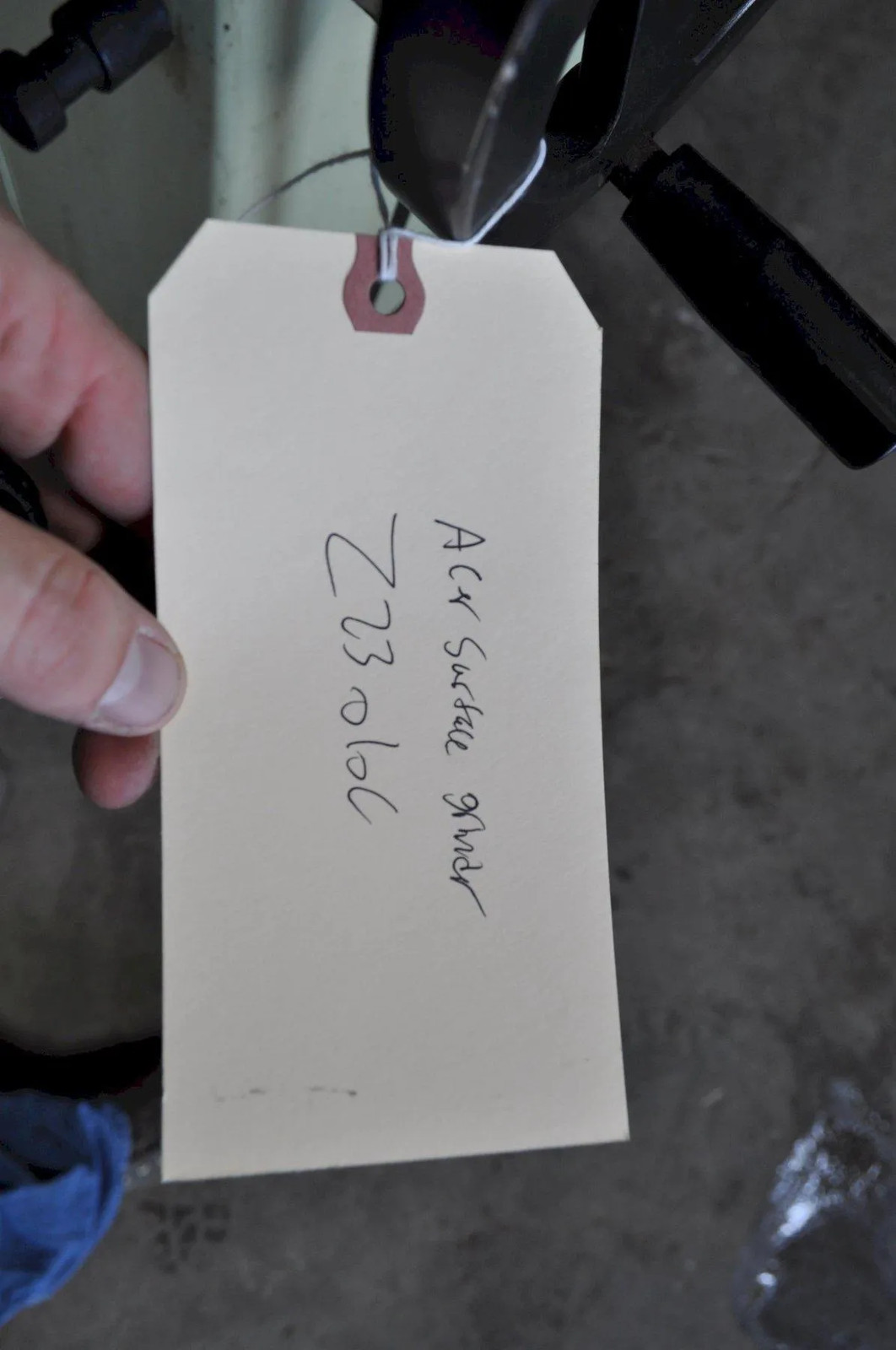 10″ X 20″ ACER HYDRAULIC SURFACE GRINDER