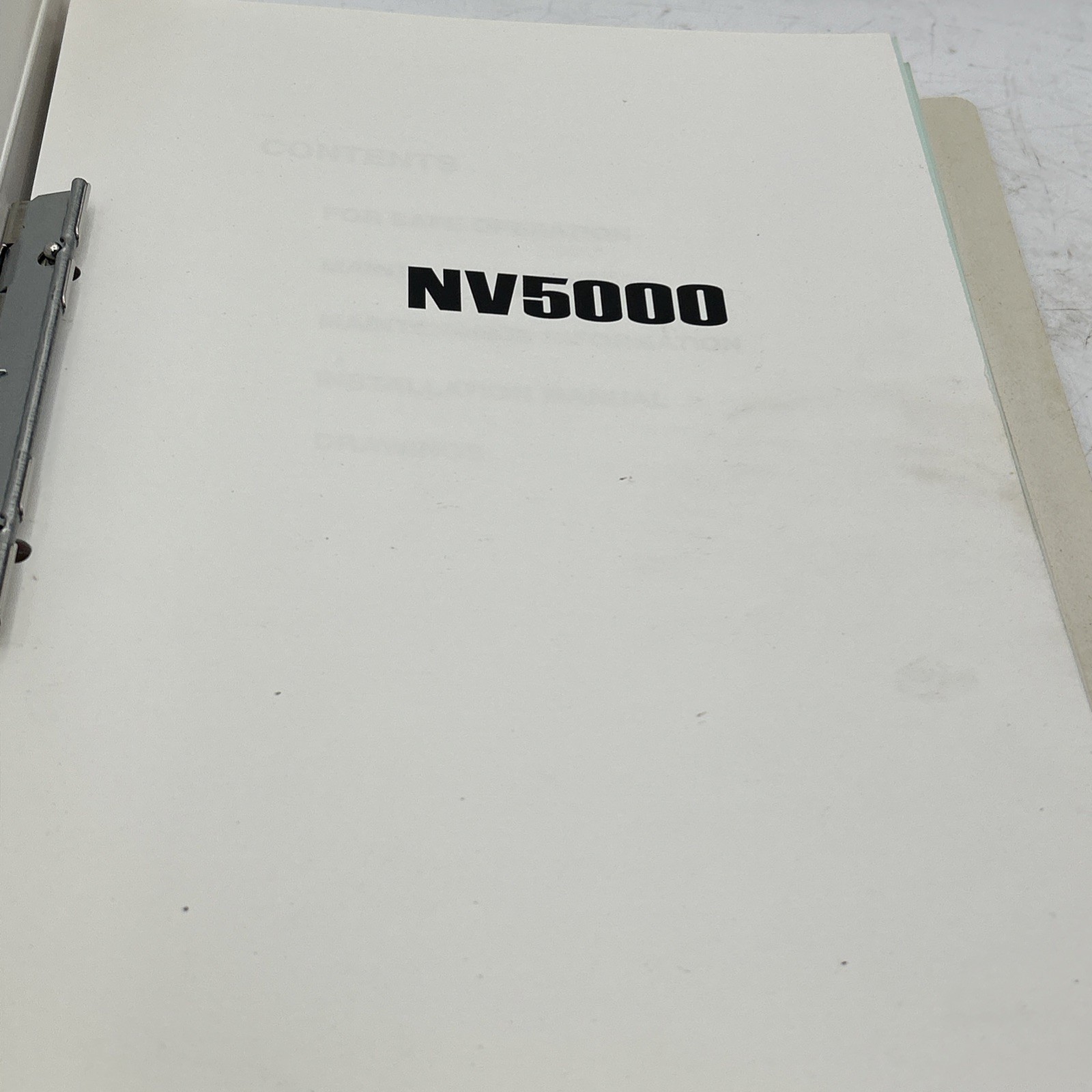 Mori Seiki Maintenance Manual NV5000 See Pics