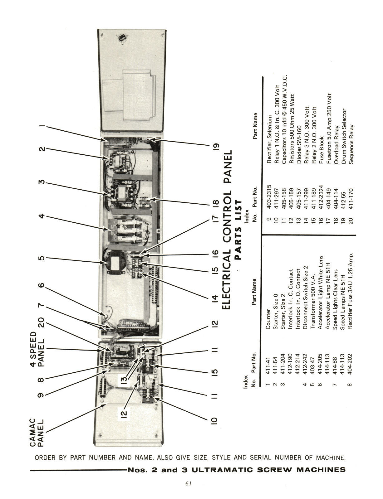 Brown & Sharpe #2 & #3 Ultramatic Screw Machine Repair Parts Manual #1510