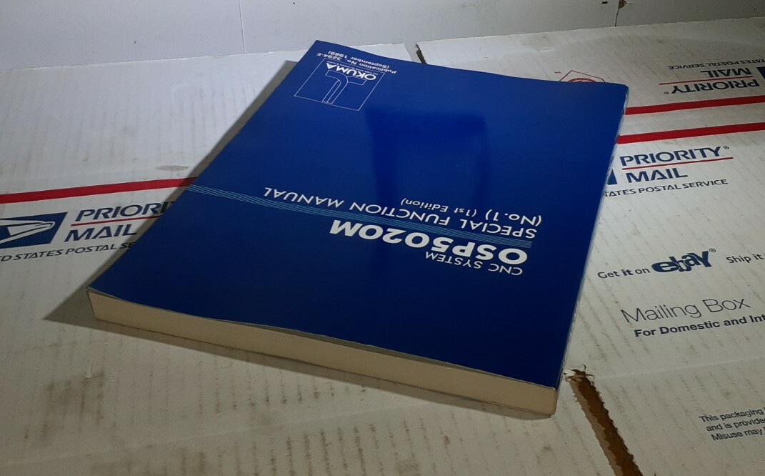 OKUMA CNC SYSTEM OSP5020M SPECIAL FUNCTION MANUAL (No.1) (1st Edition) 3294-E