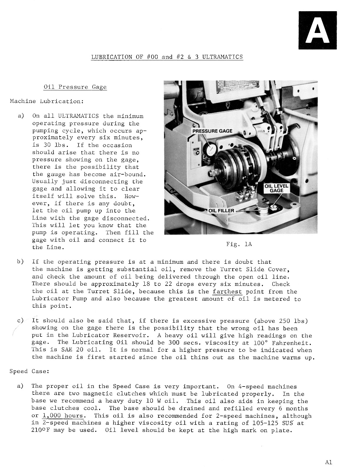 BROWN & SHARPE Screw Machine Troubleshooting Guide Manual Ultramatic 00 G 2 0786