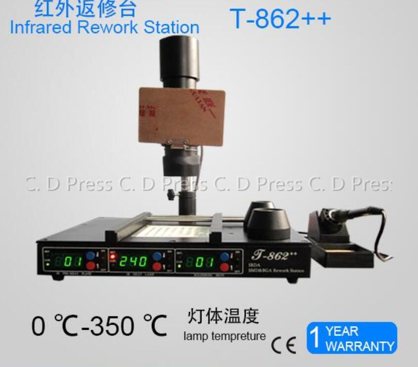 New Infrared Heating Rework Station Bga Irda-Welder T-862++ 110V/220V