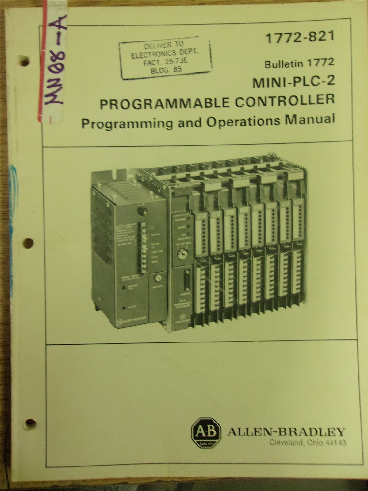 Allen Bradley Mini-PLC-2 Programming & Operations Manual *FREE SHIPPING*