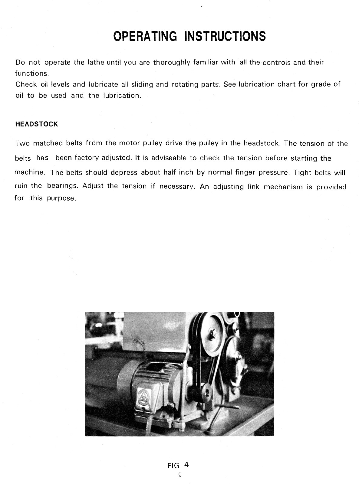 DASHIN PRINCE 1230G 12″ Metal Lathe Owner Instructions & Parts Manual 0866