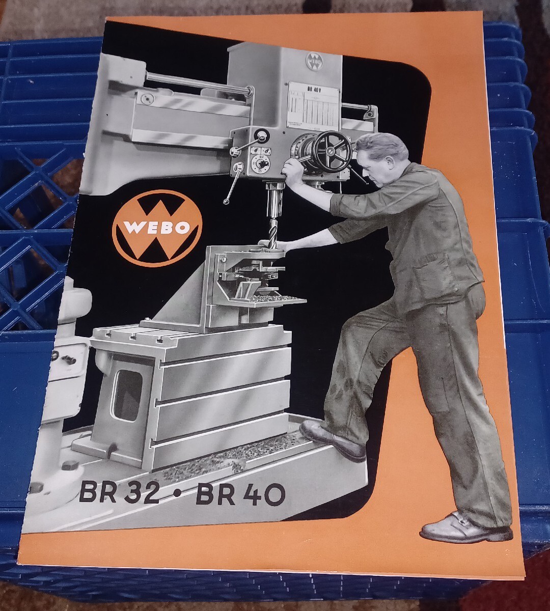 Radial Drilling Machine Tool Catalog WEBO GERMANY Model BR32 BR40 Book MACHINIST