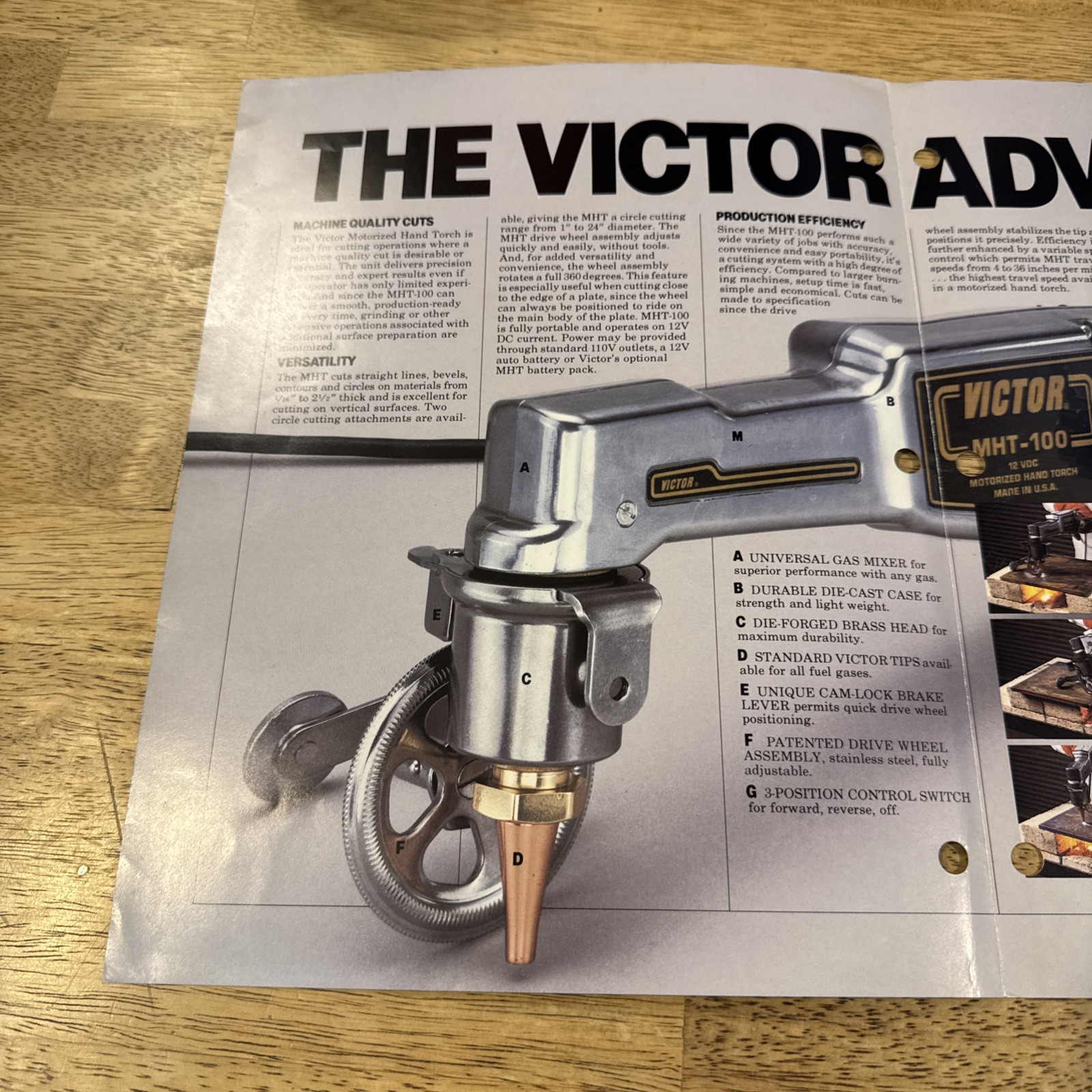 Victor Palco Company Precision Cutting Simplified Sales brochure 1985