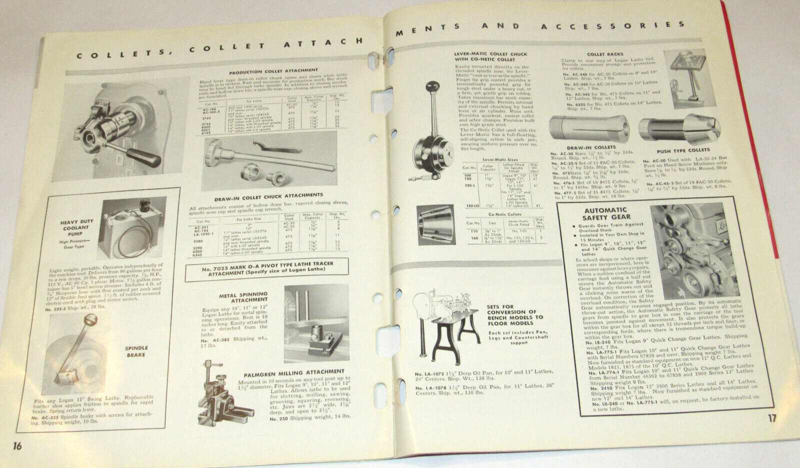 VTG 1964 LOGAN LATHES CATALOG! ENGINE/TURRET/SCREW CUTTING/SHAPER/ & ACCESSORIES