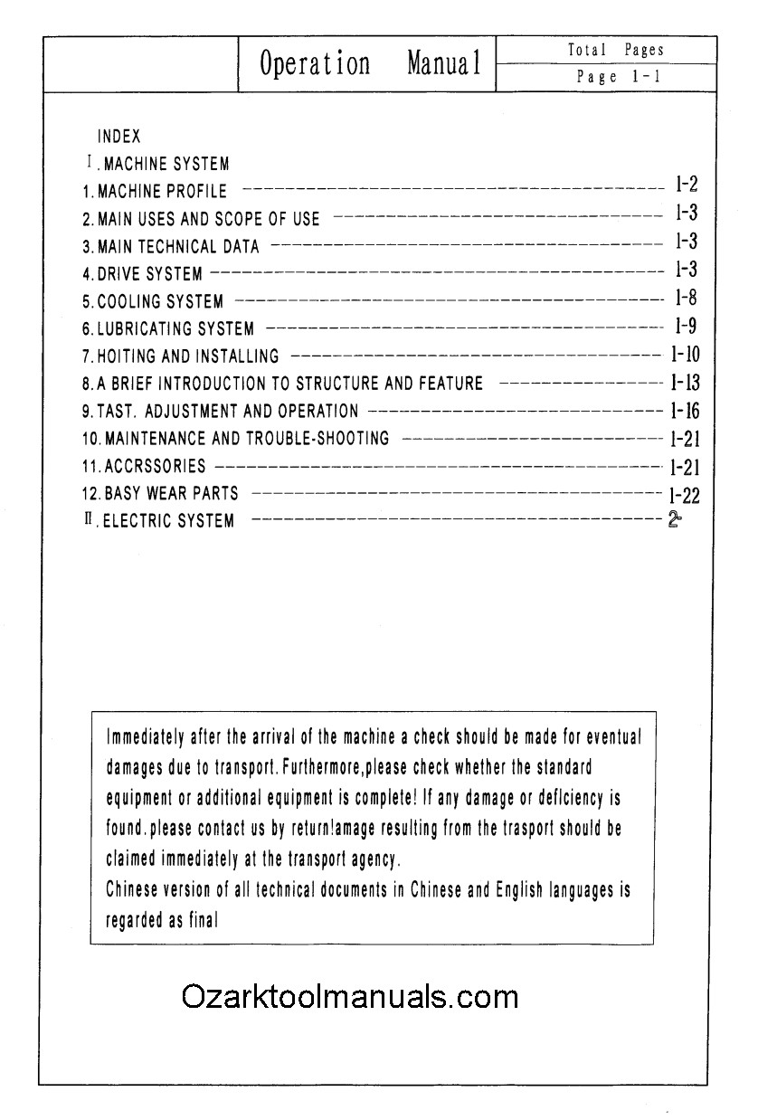 Enco Metal Lathe 111-1445,111-1450,1638,1658,1838,1850,1858 Parts Manual 1315