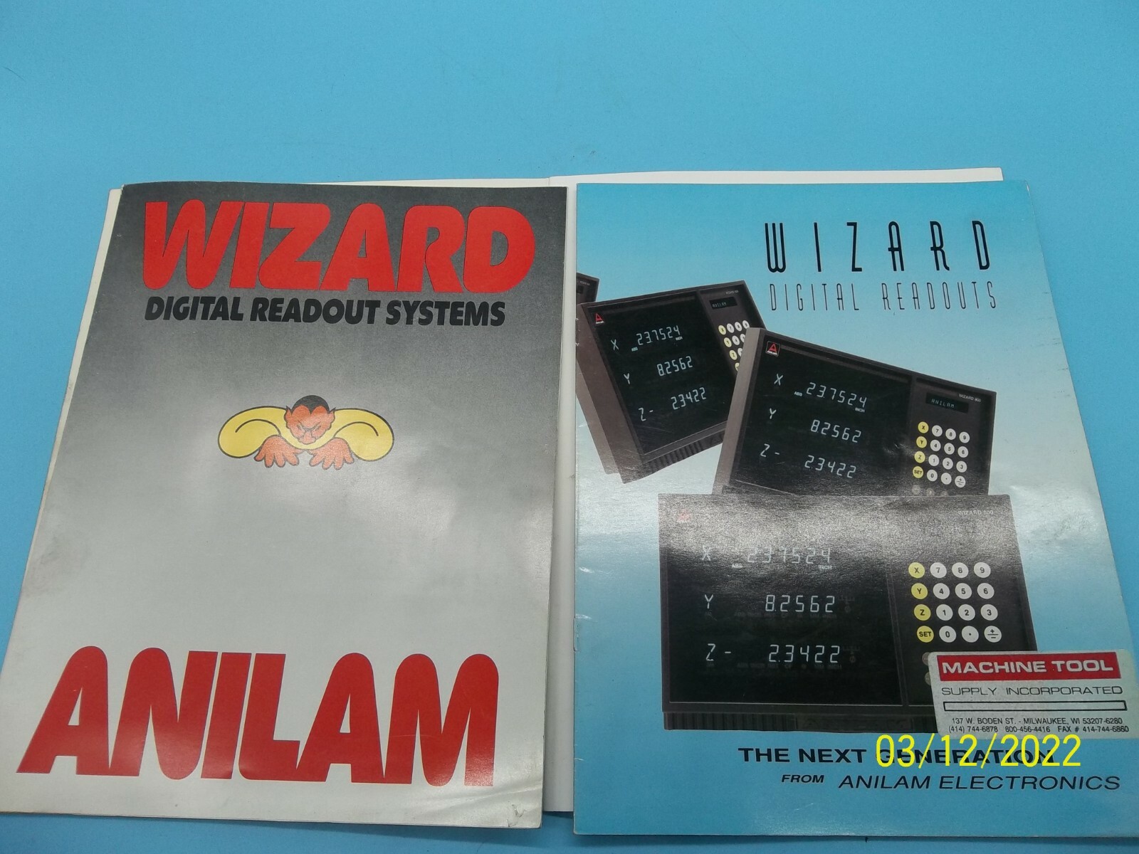 ANILAM Wizard DRO 700119 Operating Manual (MS-471)