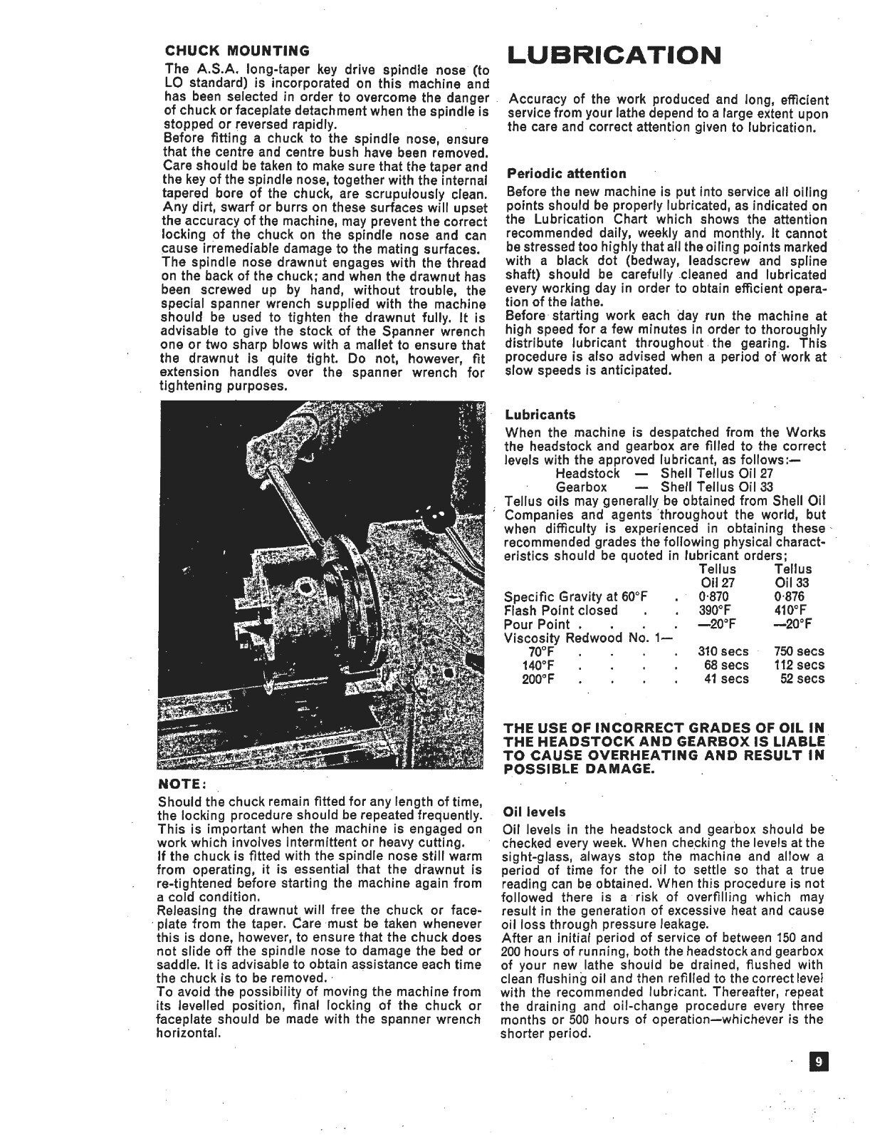 Operator & Parts Manual Fits Clausing Colchester 13-in 6500 Series Lathe