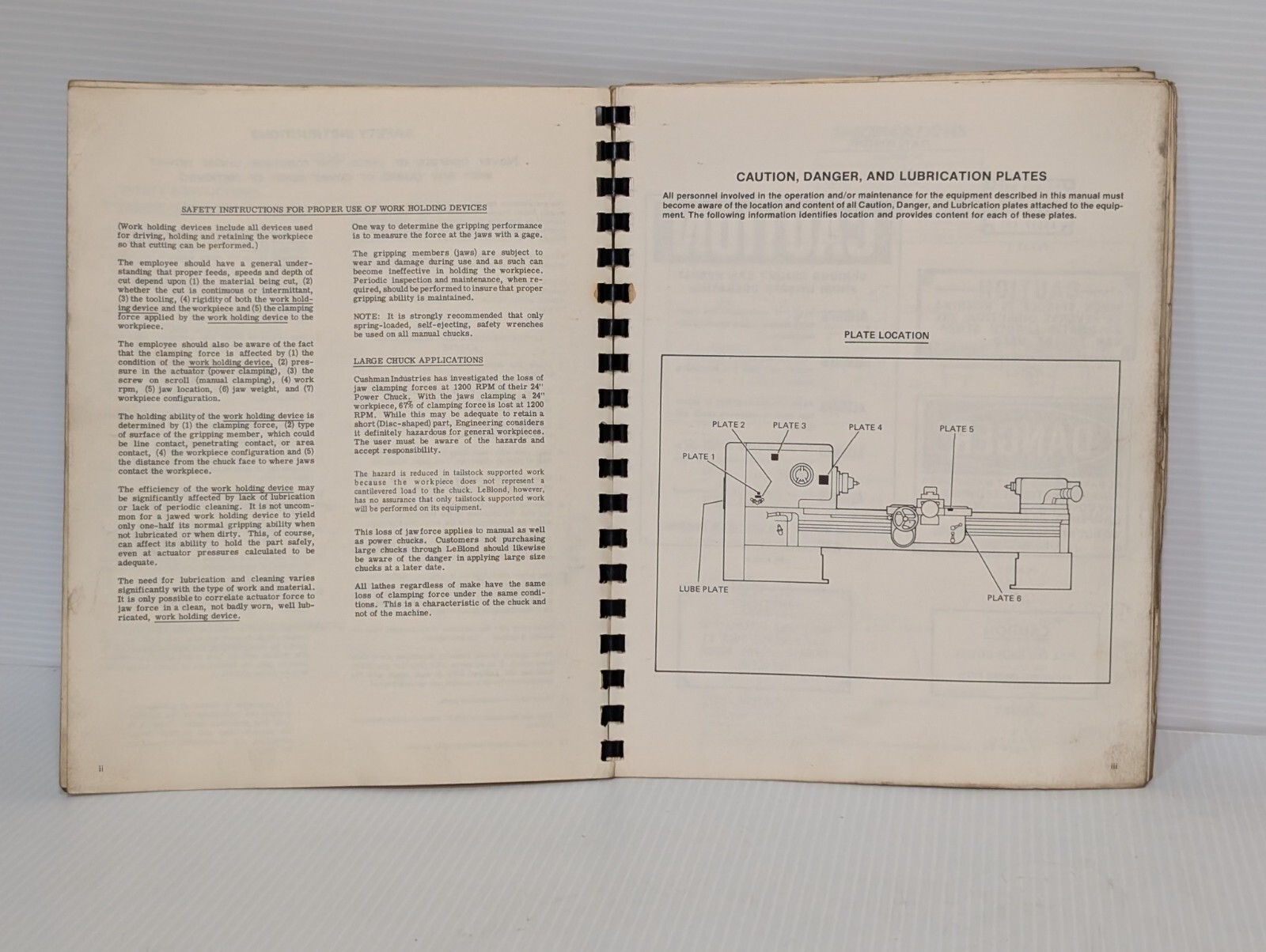 LeBlond Machine Tool NF 3220 Heavy Duty Lathe Instruction & Parts Manual No.3937